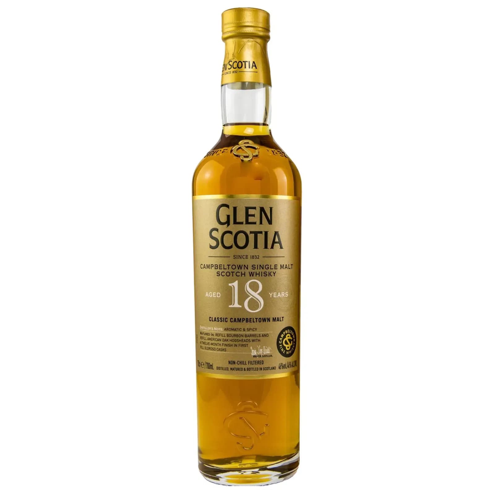 Glen Scotia 18 Years Old New Label
