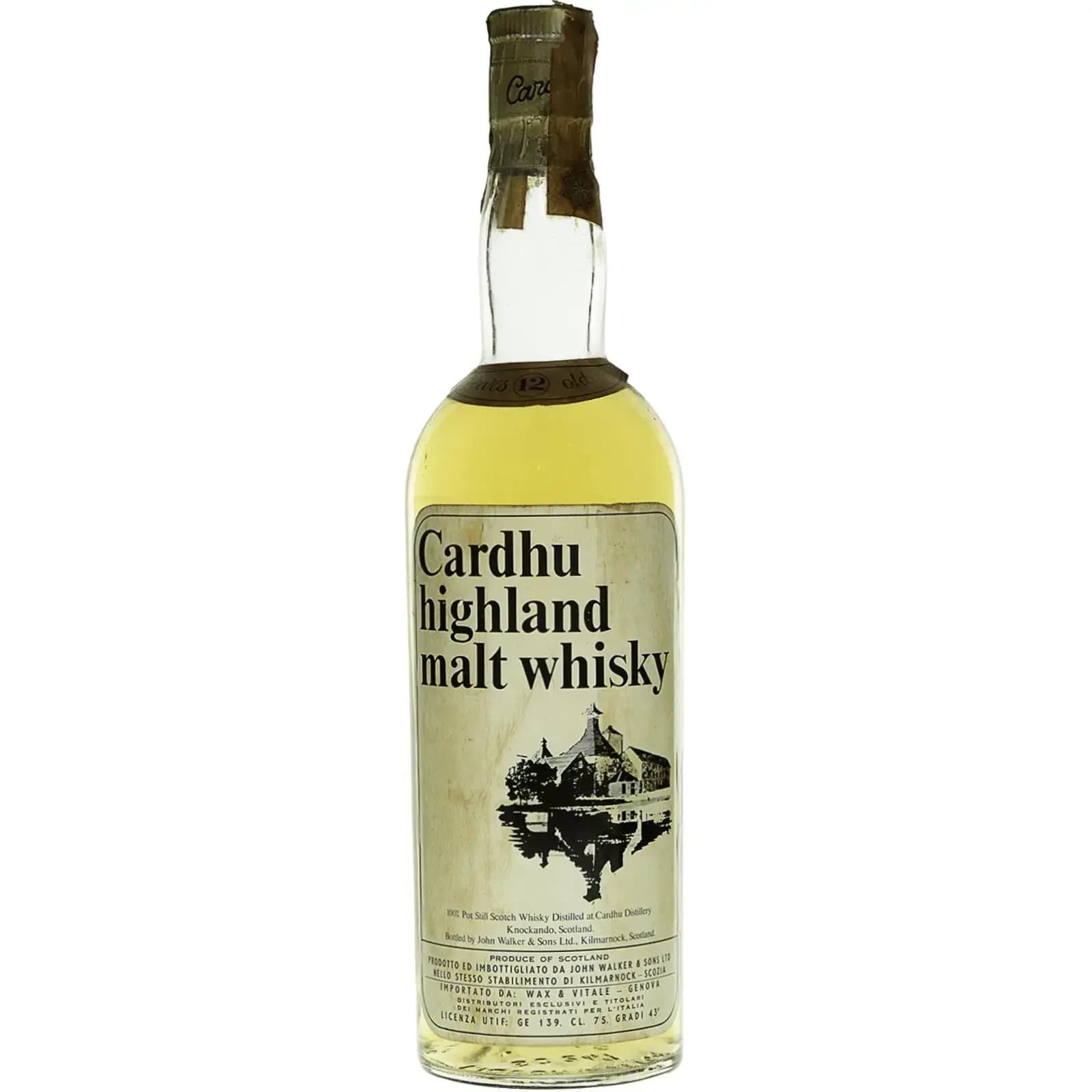 Cardhu 12 Years Old 1970