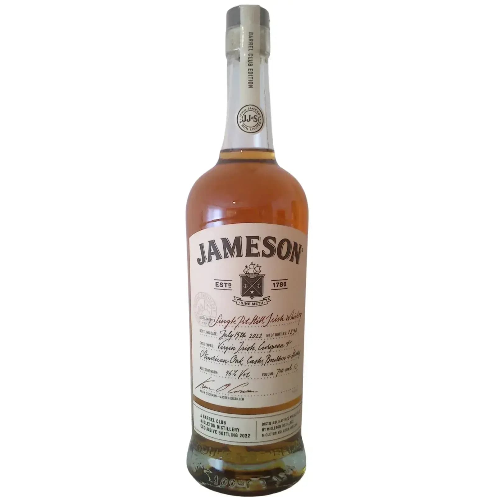 Jameson Single Pot Still