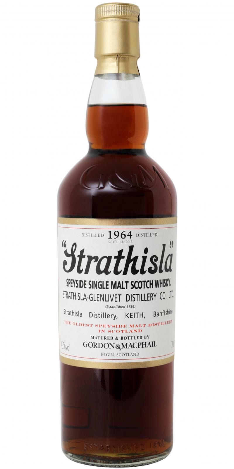 Strathisla 48 Years Old 1964 
Licensed Bottling 
Gordon & MacPhail 3532