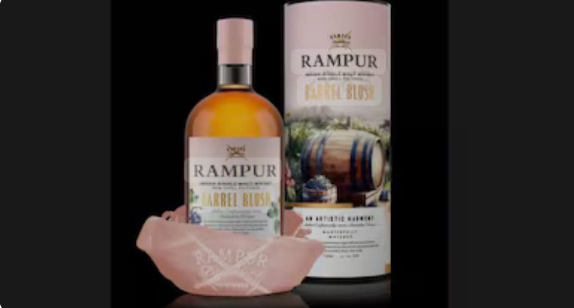 Rampur Barrel Blush: Malta india con acabado shiraz