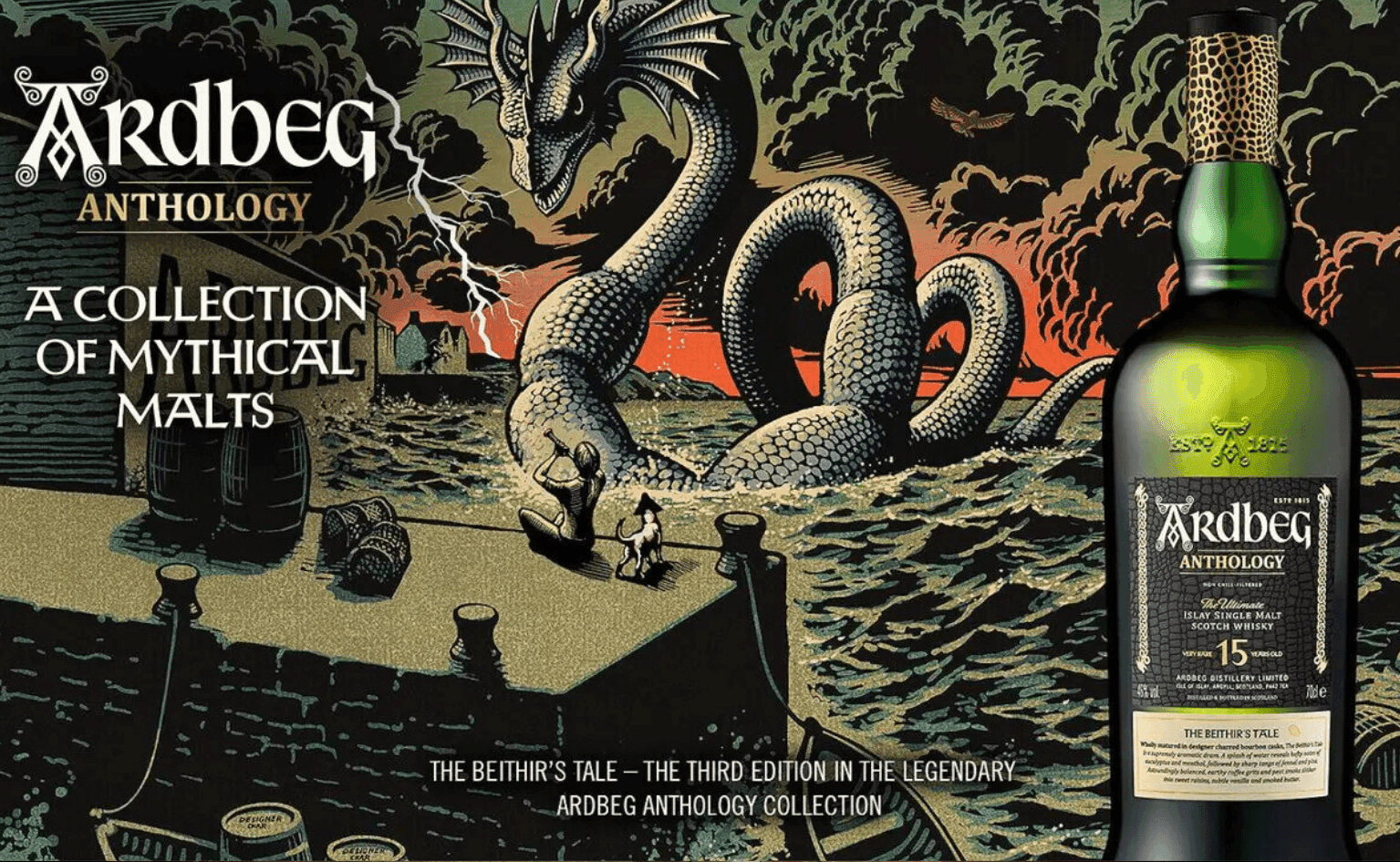 Ardbeg The Beithir’s Tale – Whisky de malta de Islay de 15 años