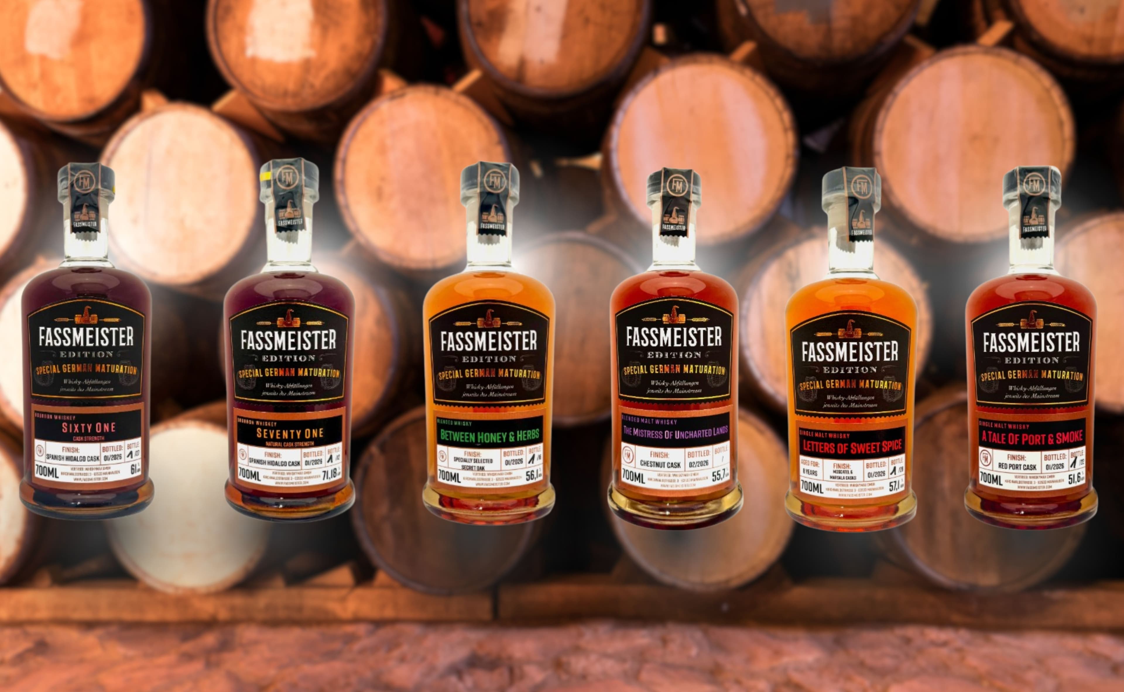 Fassmeister Dévoile Six Nouvelles Sorties Audacieuses de Whisky pour 2026