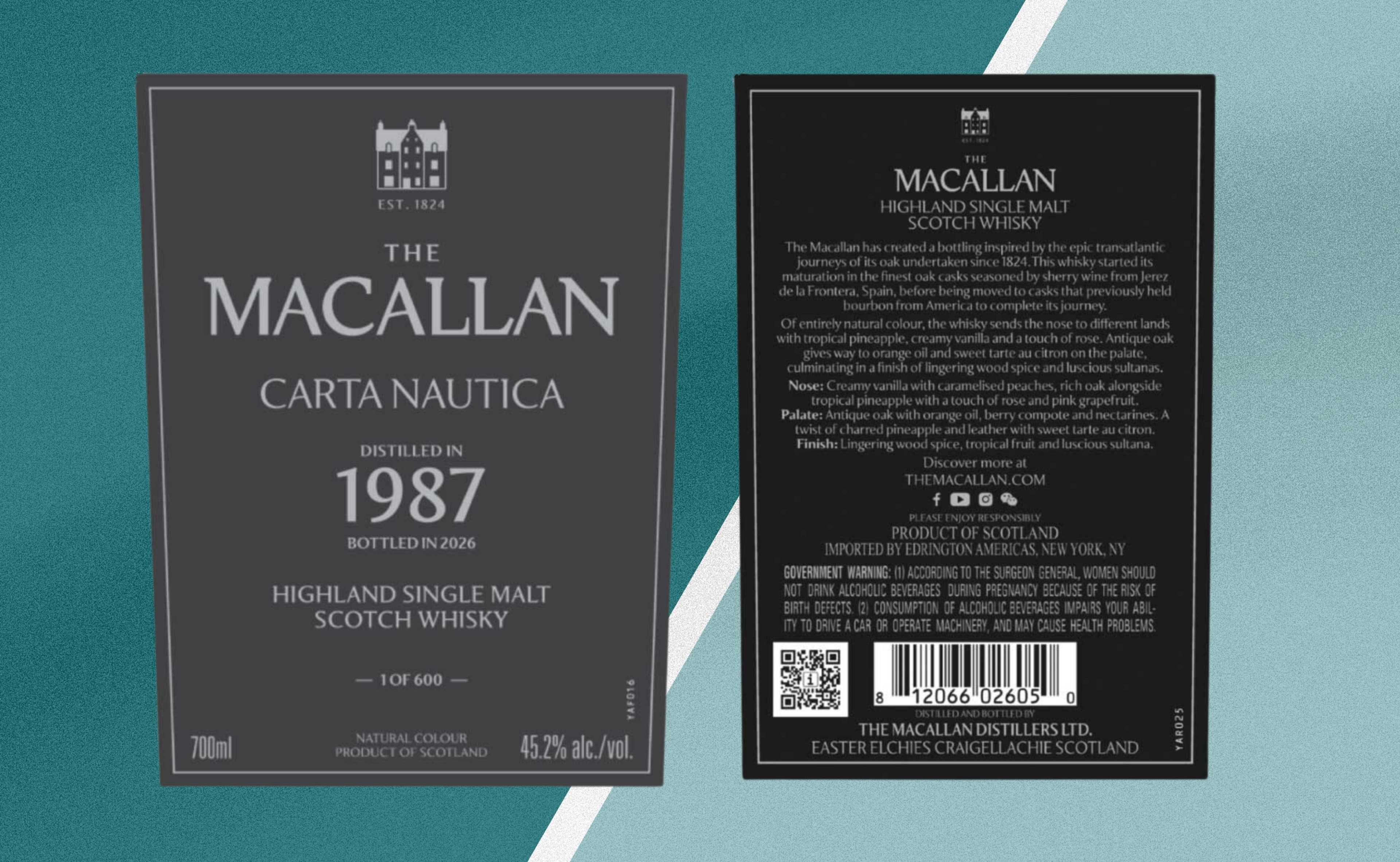 Macallan 1987 Carta Nautica: Tribute to Transatlantic Oak Journeys