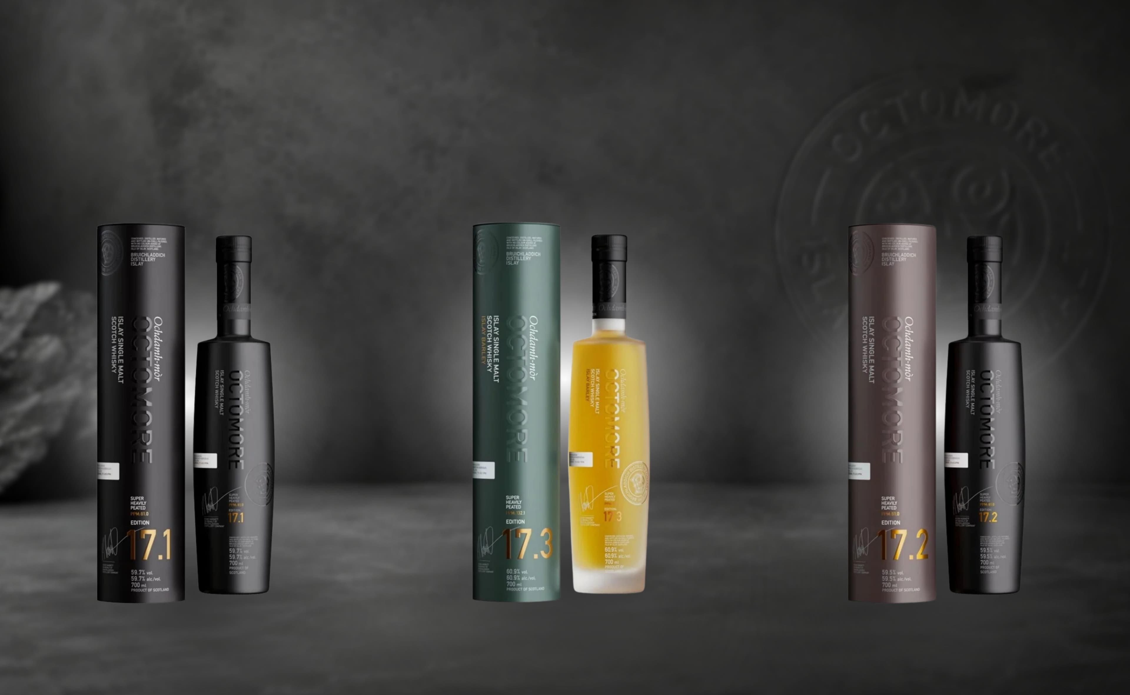 Nouvelle sortie : Octomore 17.1, 17.2 et 17.3 forment la 17e édition de la série tourbée de cinq ans
