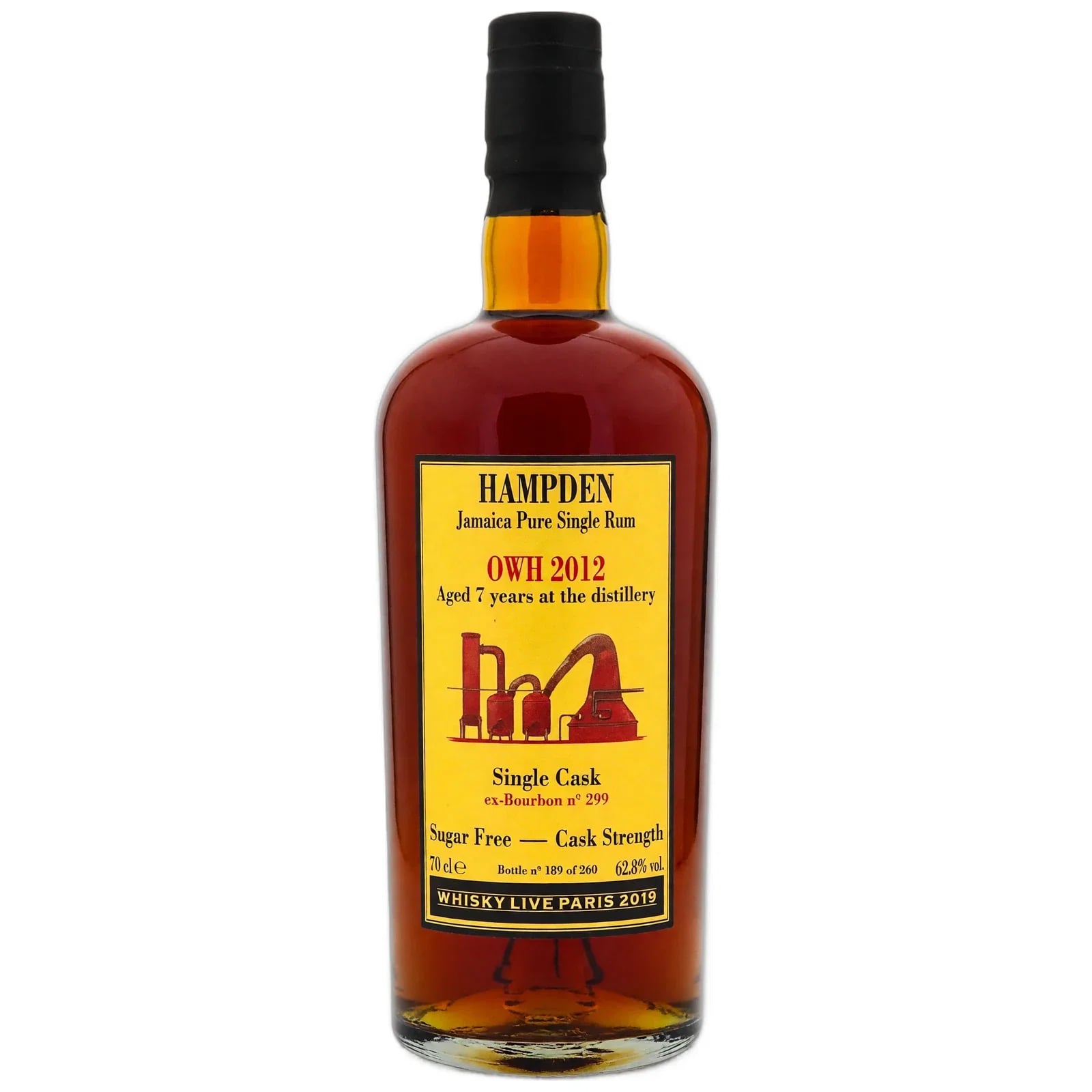 Hampden 7 Years Old 2012 Habitation Velier Single Cask, Whisky Live Paris 2019 Velier Cask Nr. 299