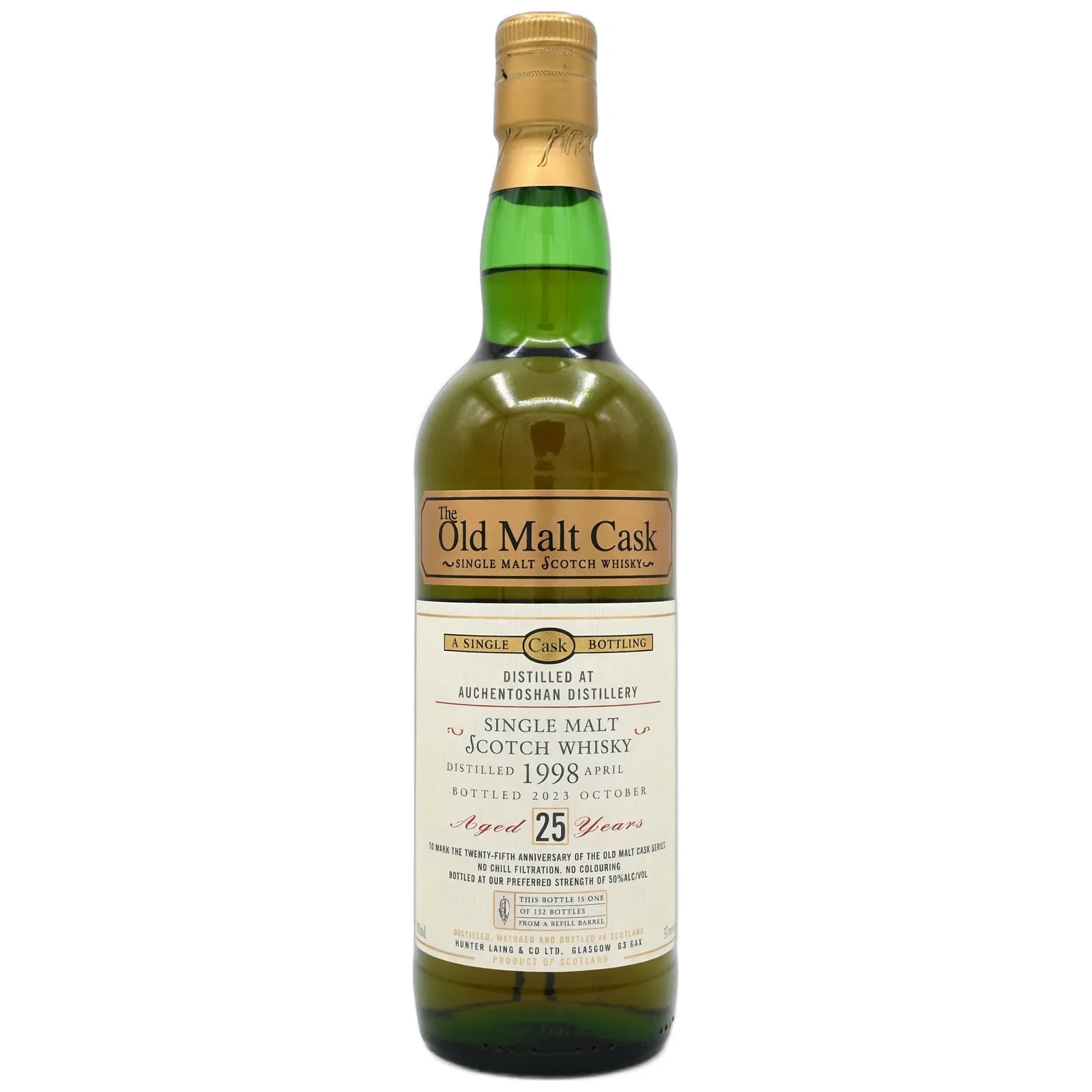 Auchentoshan 25 Years Old 1998 The Old Malt Cask 25th Anniversary Hunter Laing