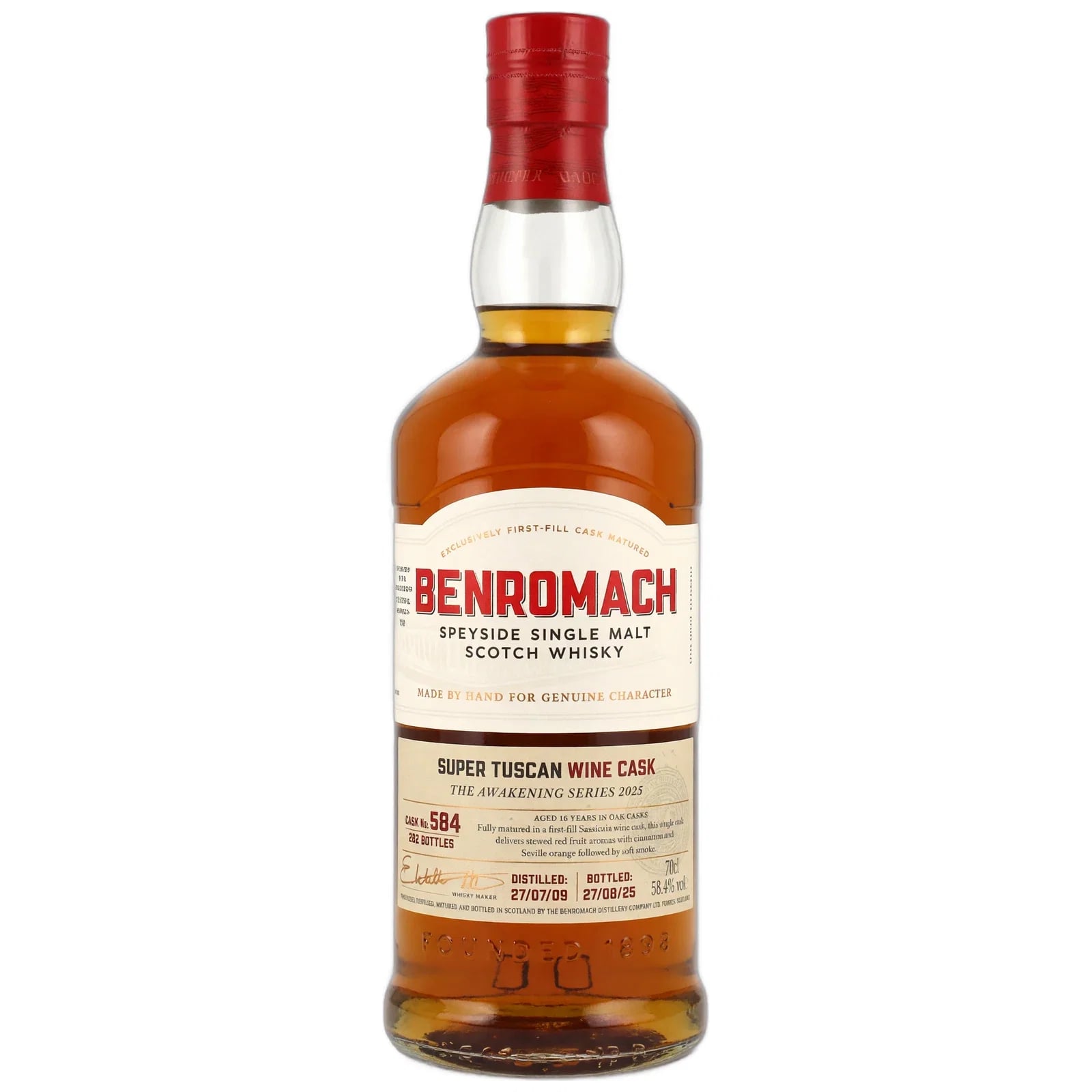 Benromach 16 Years Old 2009 Collection Itinéraires Cask Nr. 582