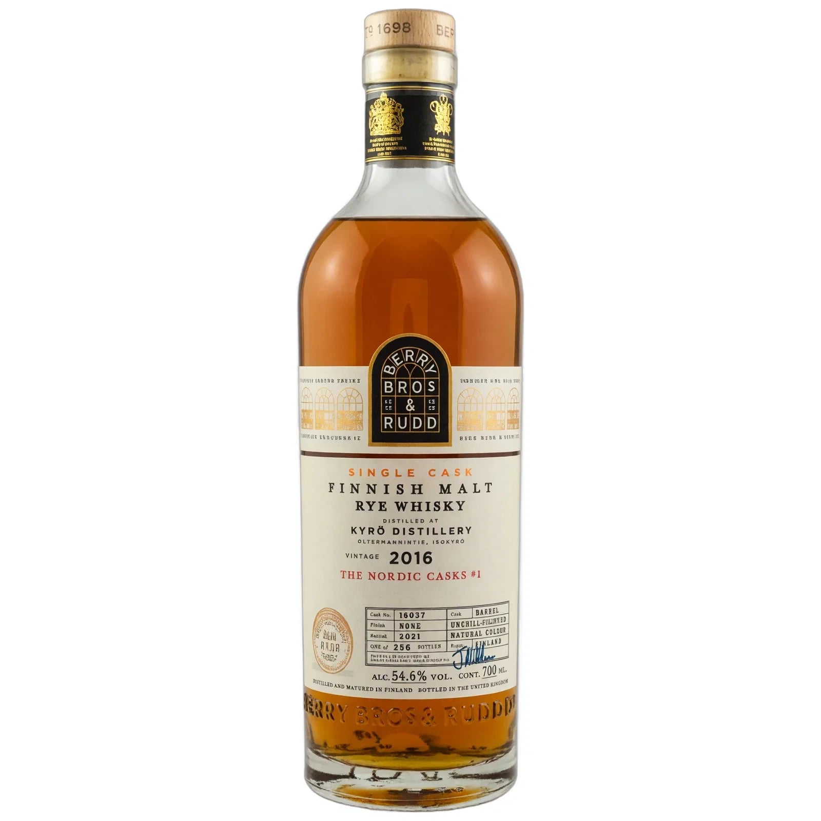 Kyrö 2016 The Nordic Casks #1 Berry Bros & Rudd Cask Nr. 16037