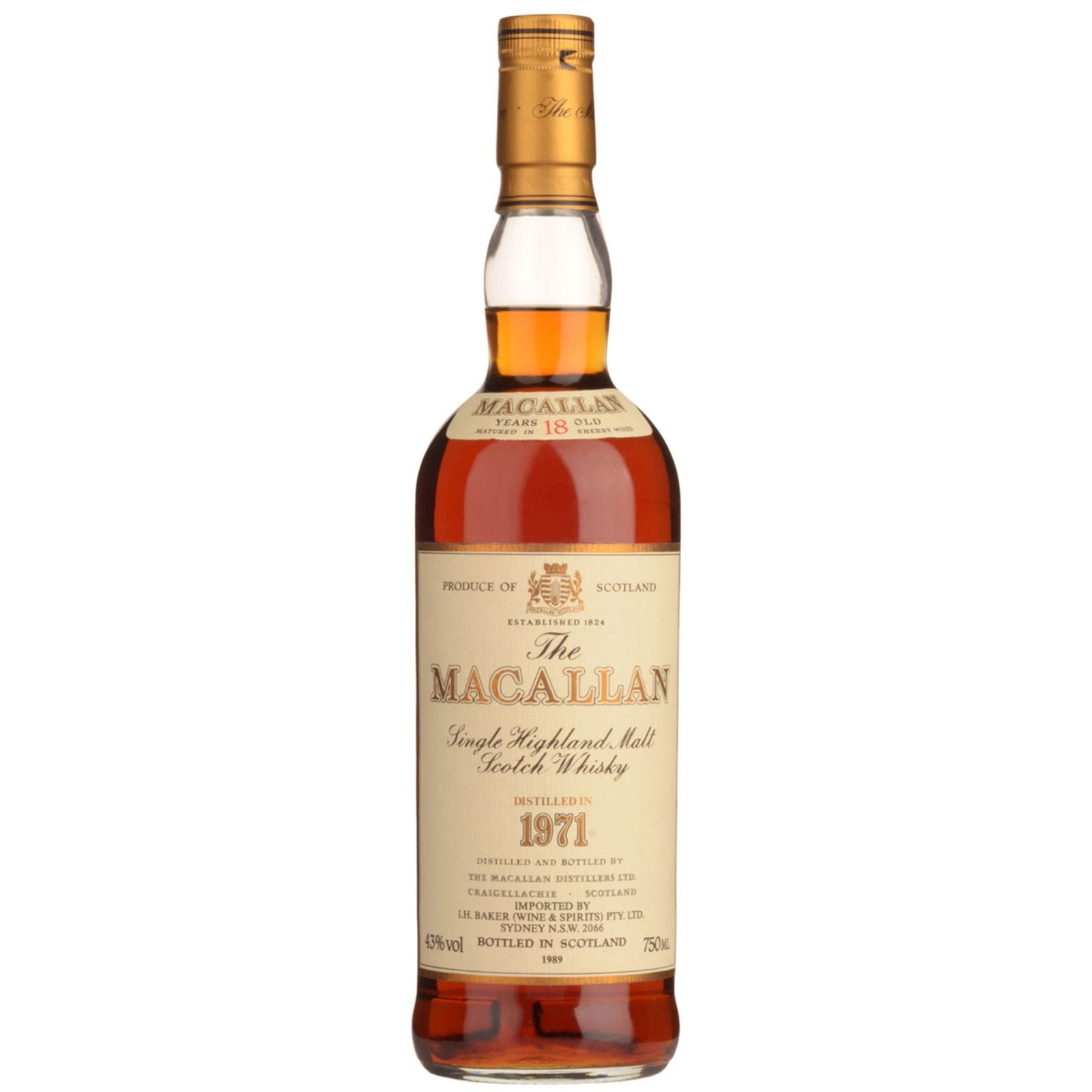 Macallan 18 Years Old 1971 Vintage 75cl