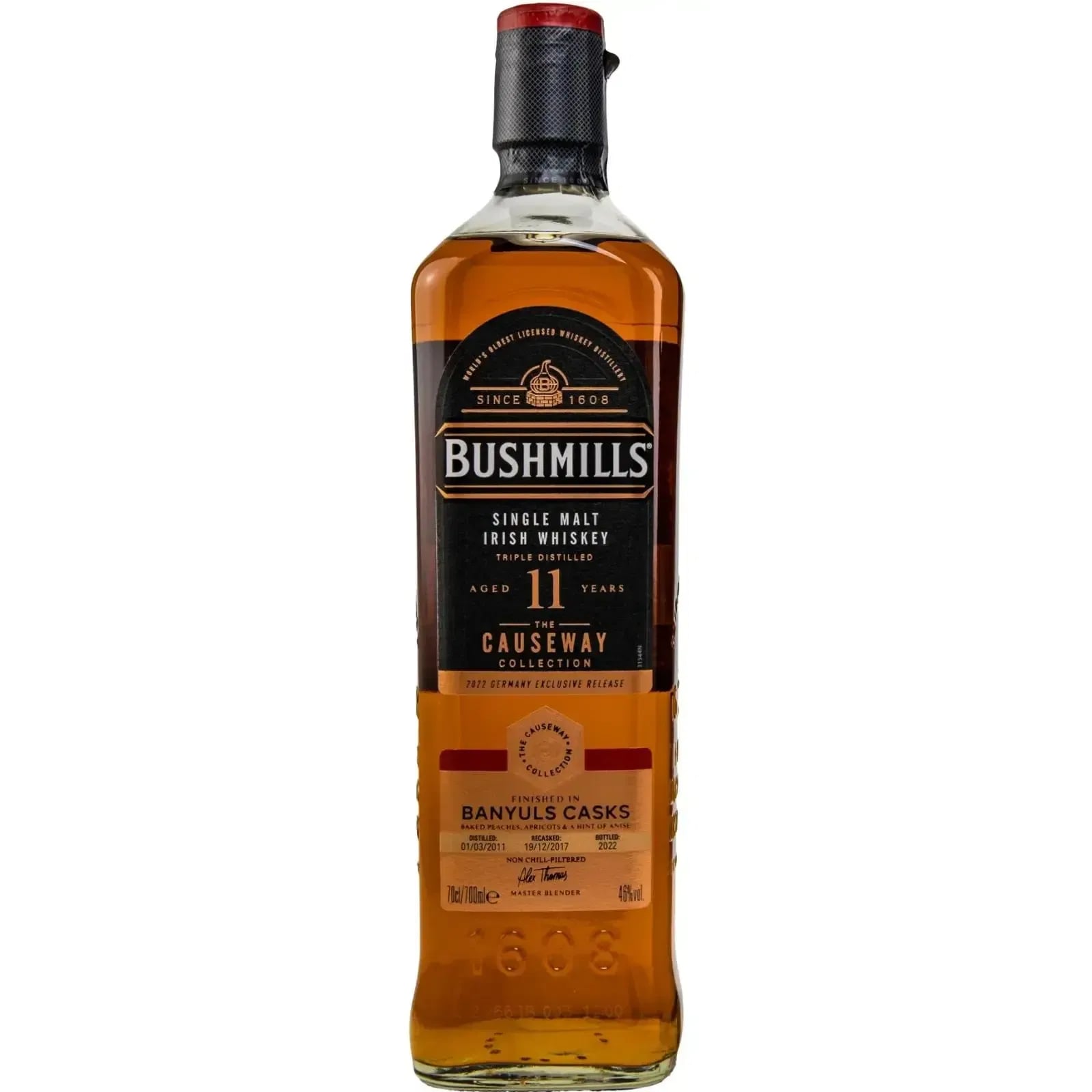 Bushmills 11 Years Old 2011 The Causeway Collection Banyuls Cask