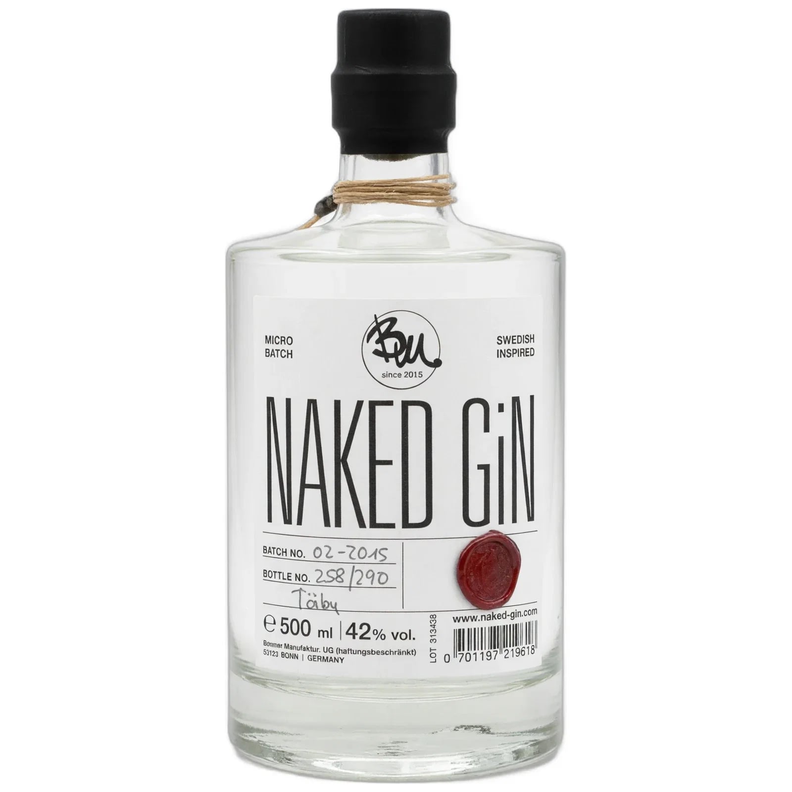 Naked Small Batch Premium Gin 50 cl