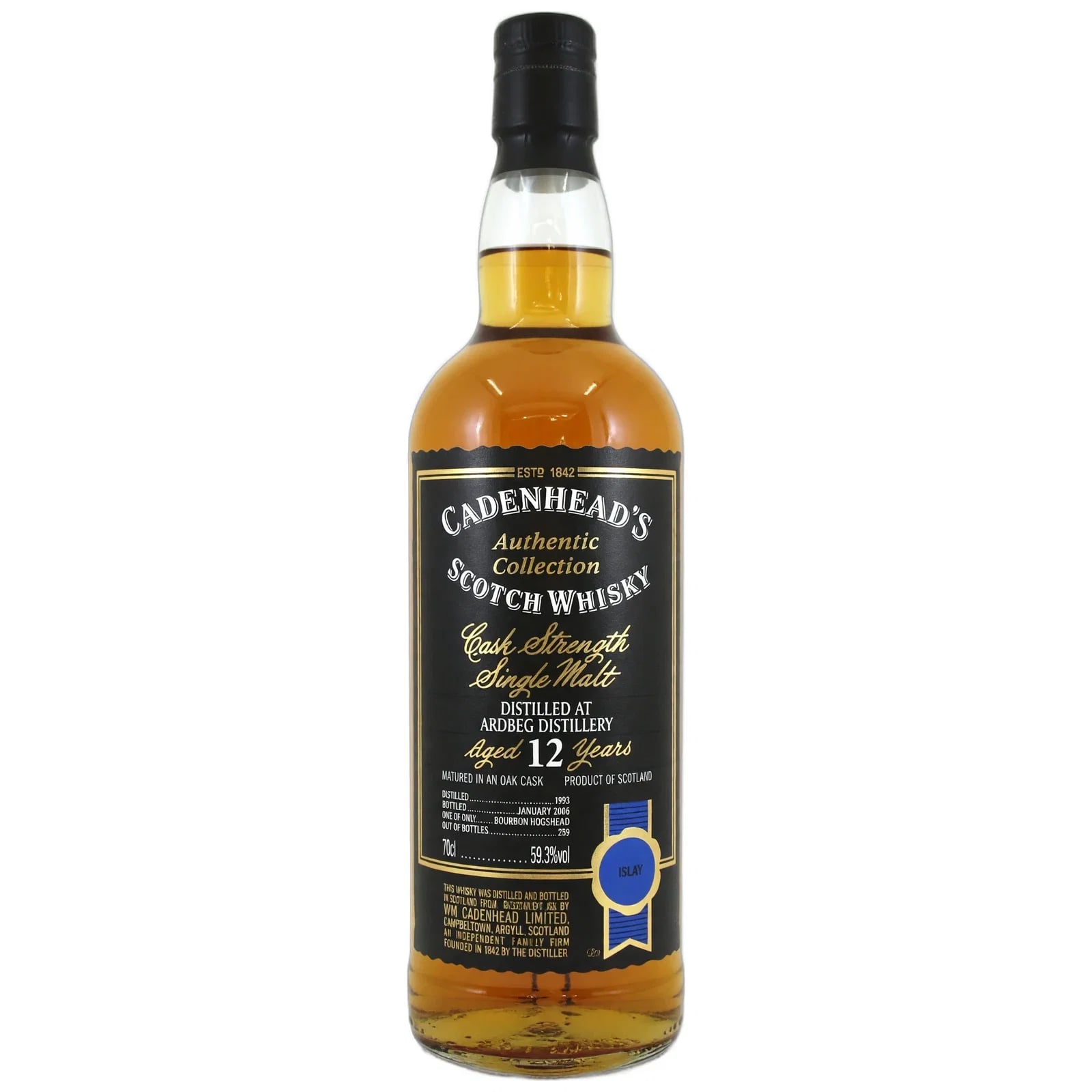 Ardbeg 12 Years Old 1993 Authentic Collection Cadenhead'S