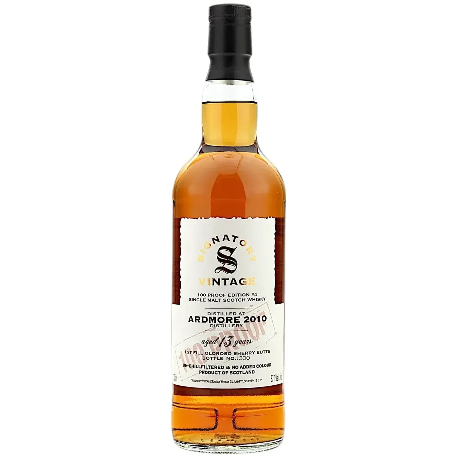 Ardmore 13 Years Old 2010 100 Proof Edition #4 Signatory Vintage