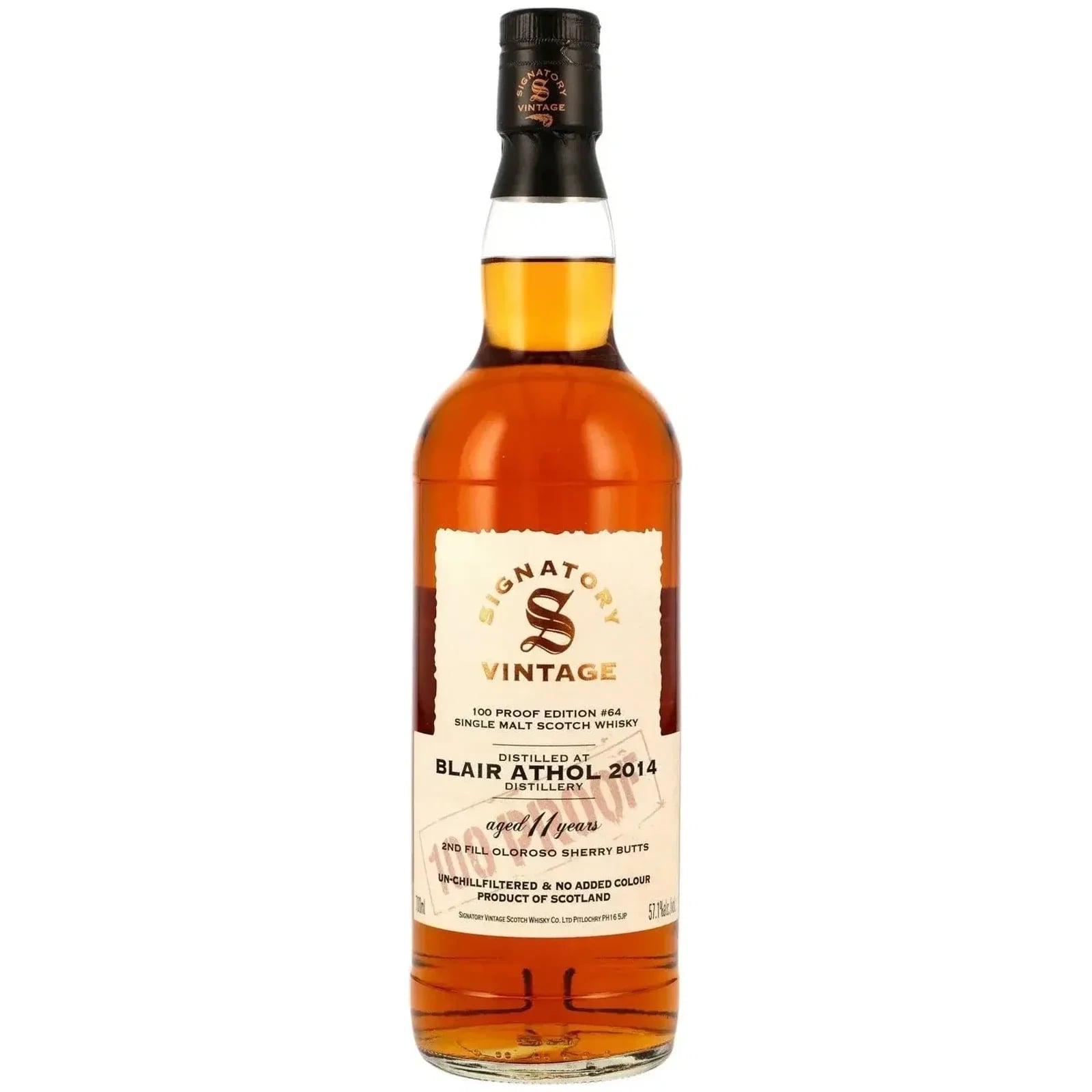 Blair Athol 11 Years Old 2014 100 Proof Edition #64
