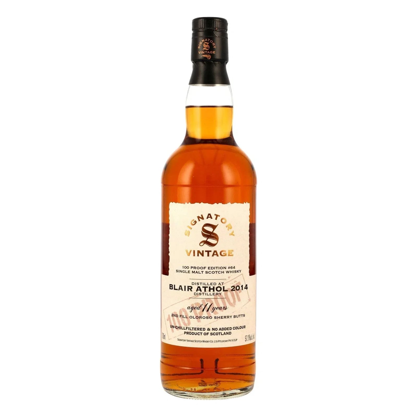 Blair Athol 11 Years Old 2014 100 Proof Edition #64