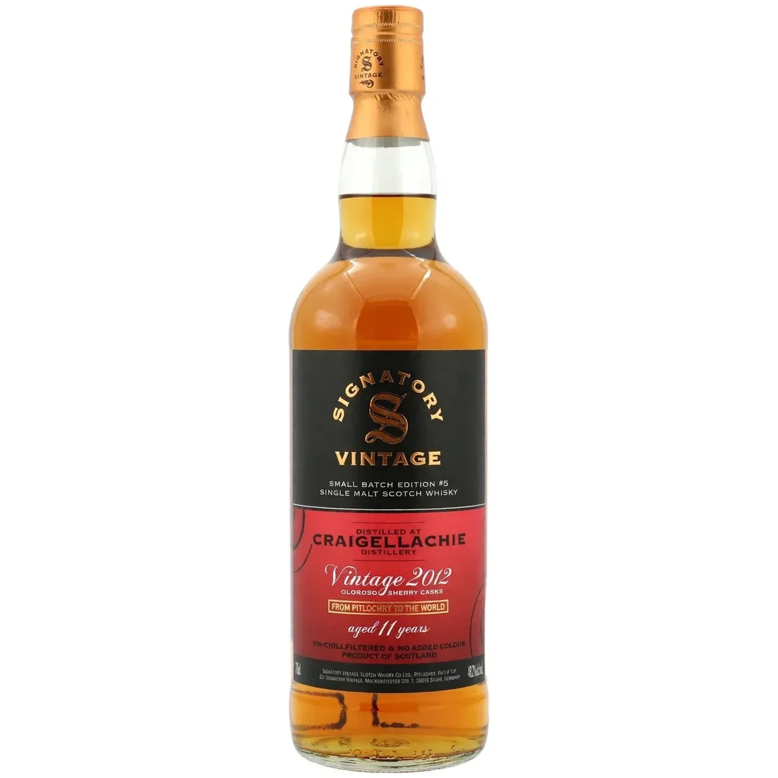 Craigellachie 11 Years Old 2012 Small Batch Signatory Vintage Edition #5