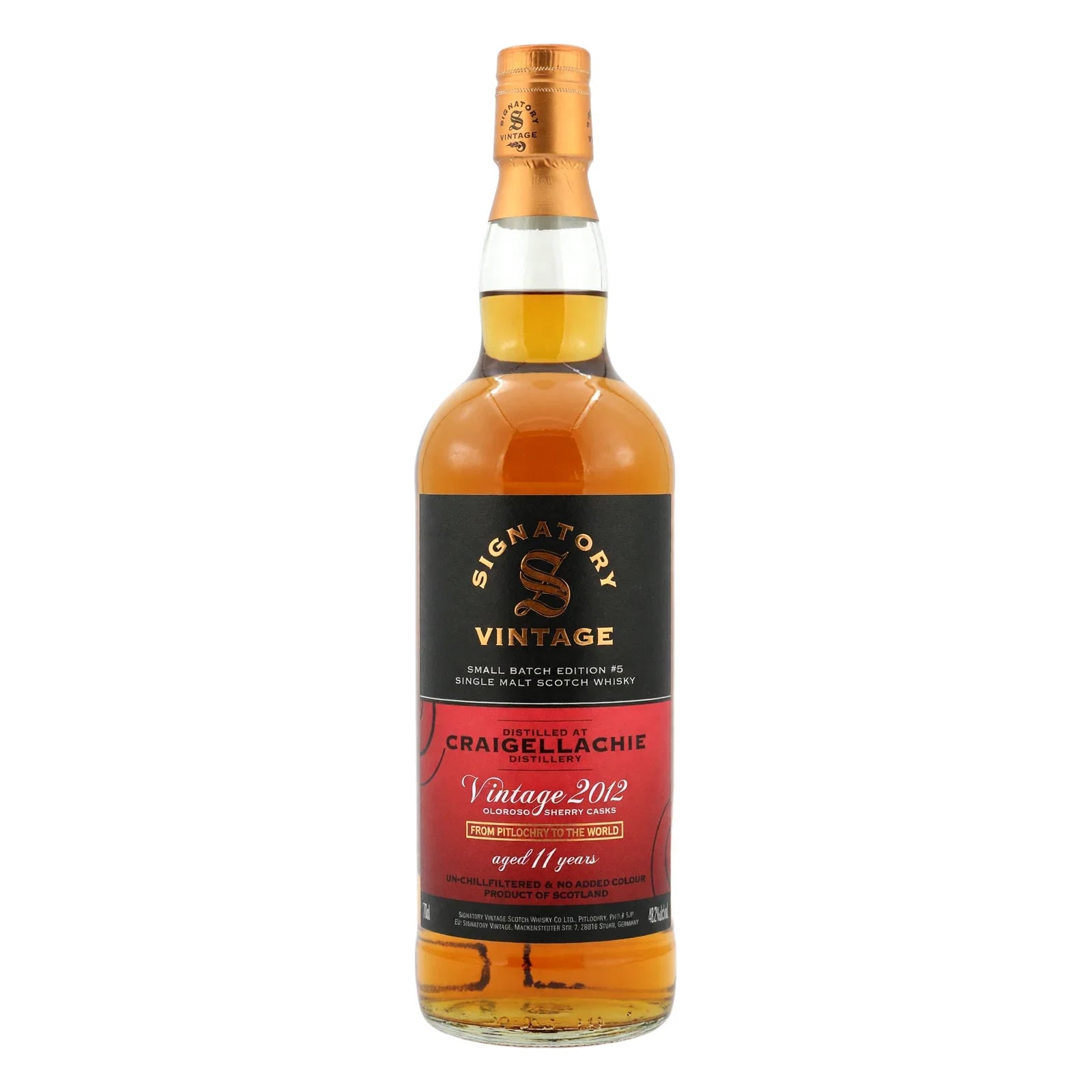 Craigellachie 11 Years Old 2012 Small Batch Signatory Vintage Edition #5
