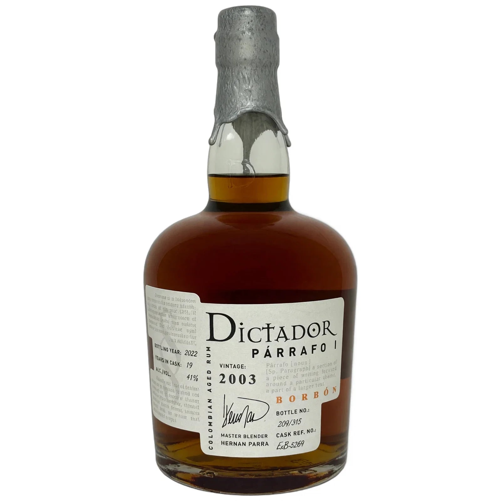 Dictador 19 Years Old 2003 Parrafo Borbon