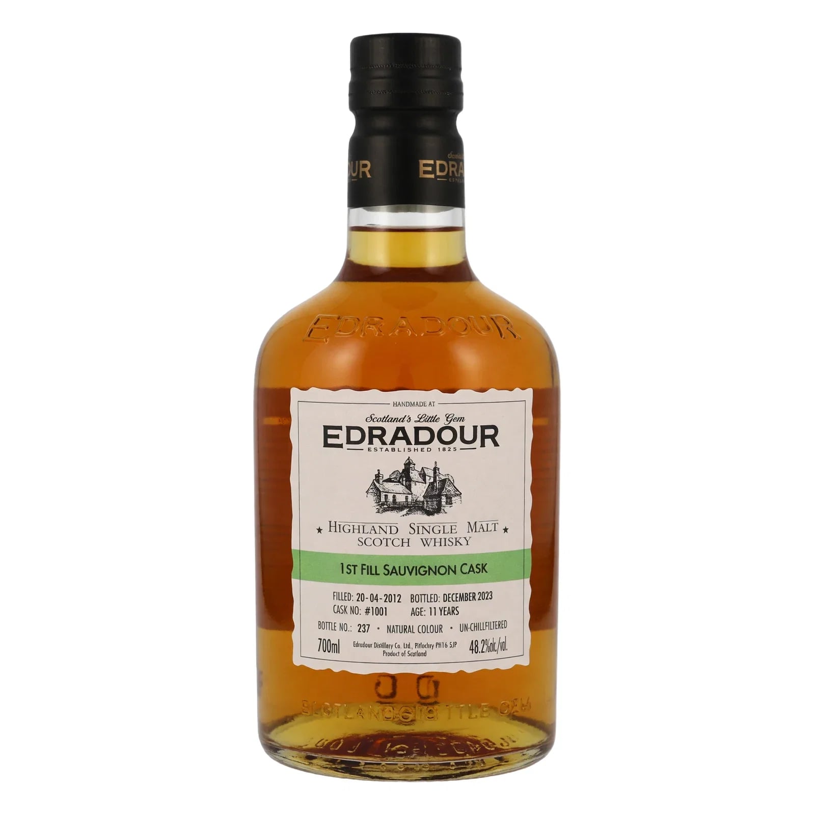Edradour 11 Years Old 2012 1st Fill Sauvignon Cask #1001