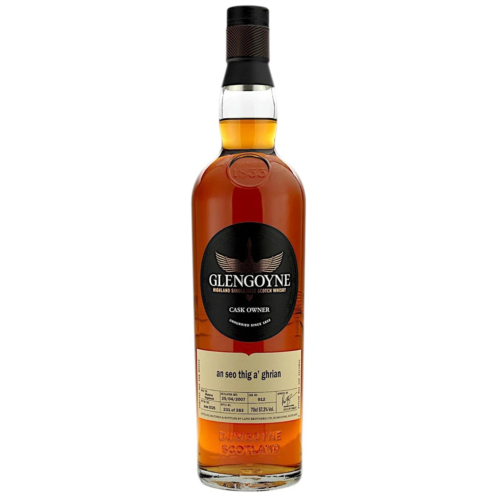 Glengoyne 2007 Cask Owner Cask Nr. 912