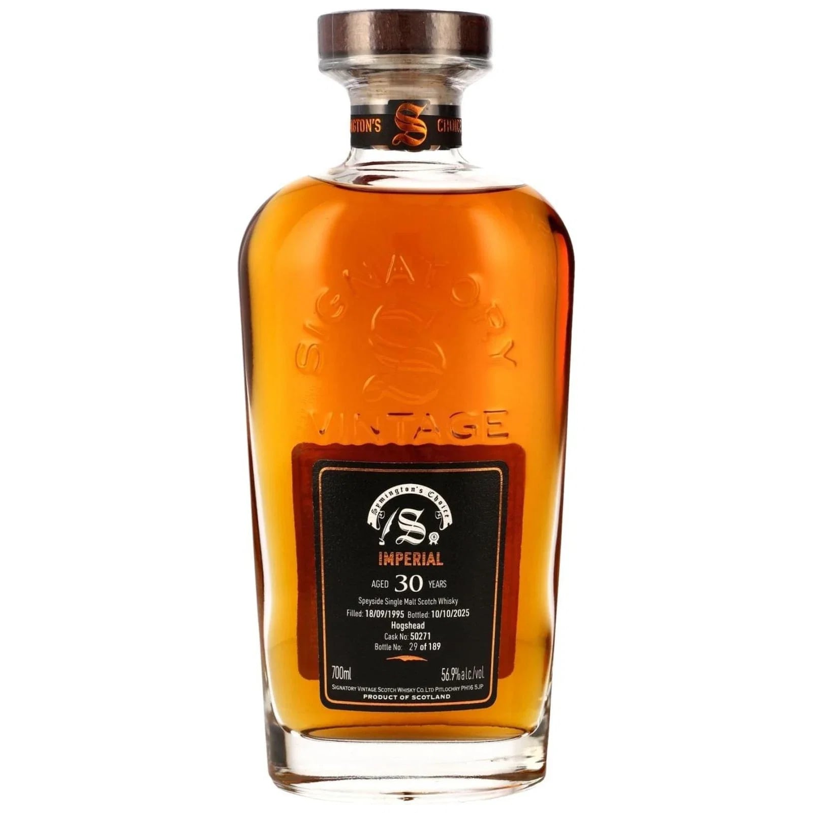 Imperial 30 Years Old 1995 Symington'S Choice Cask Nr. 50271