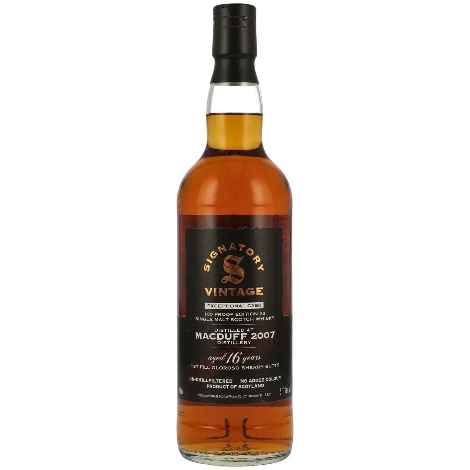 Macduff 16 Years Old 2007 100 Proof Exceptional Cask Edition #3 Signatory Vintage