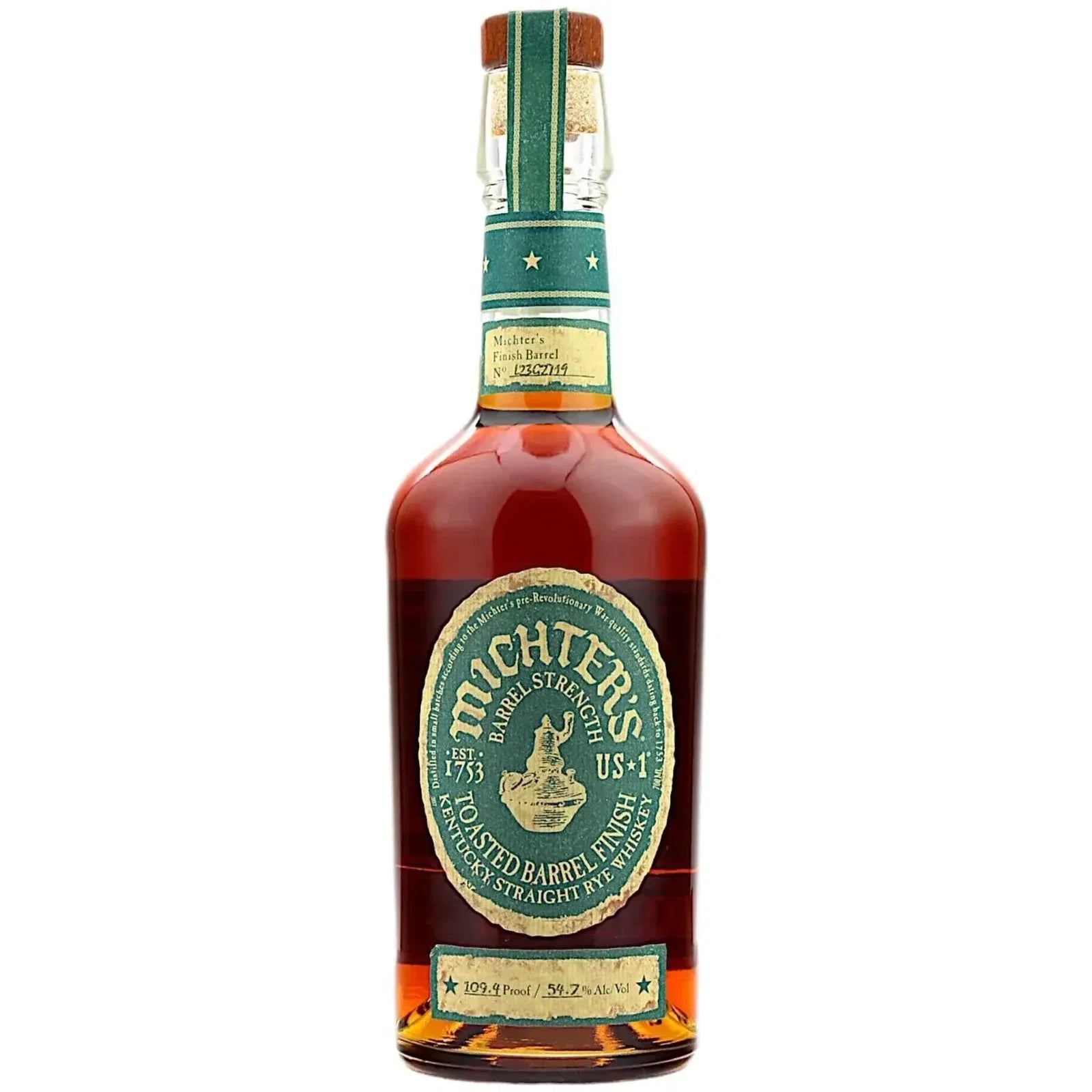 Michter's Barrel Strength Rye Toasted Barrel Finish