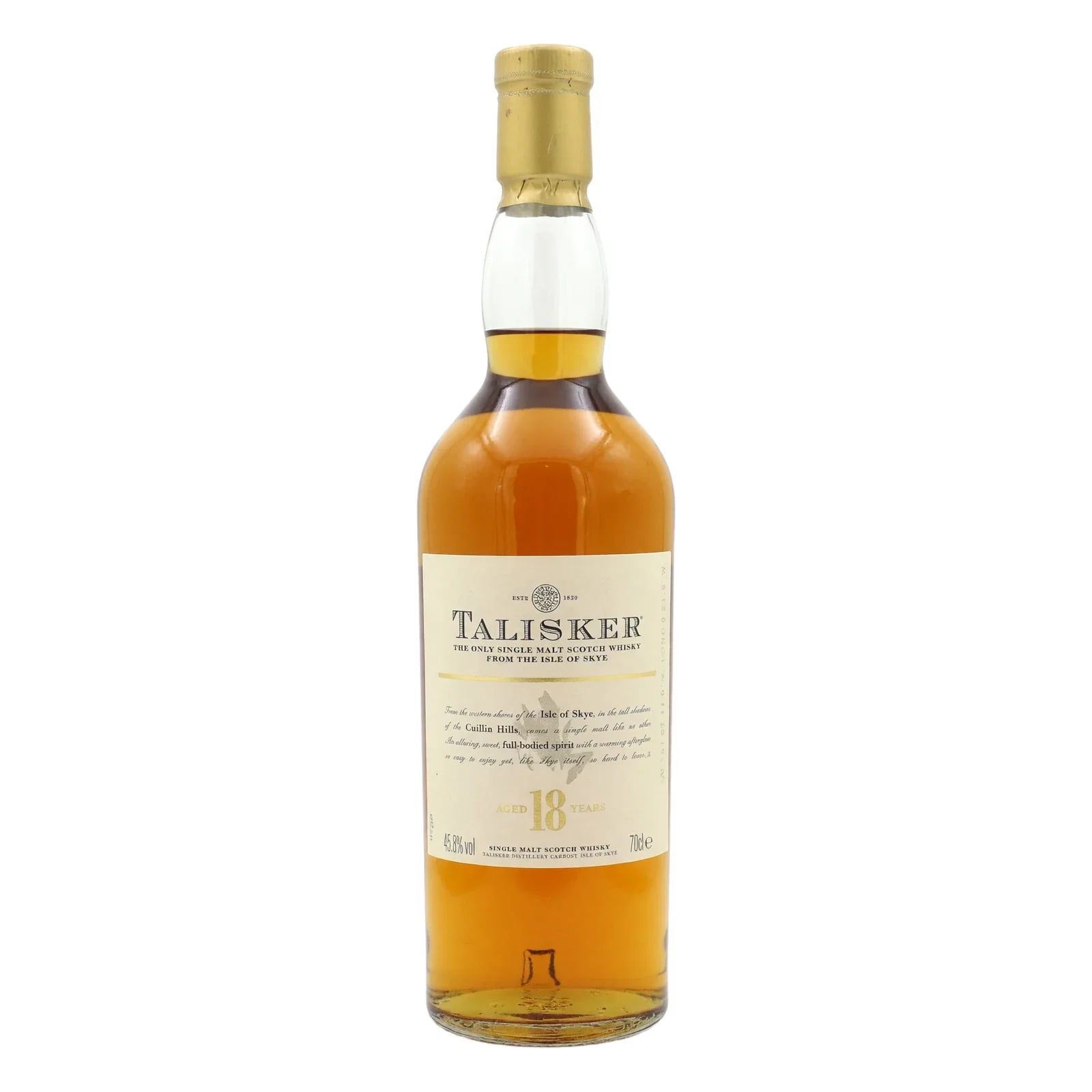 Talisker 18 Years Old 2005 The Only Single Malt Scotch Whisky From The Isle Of Skye