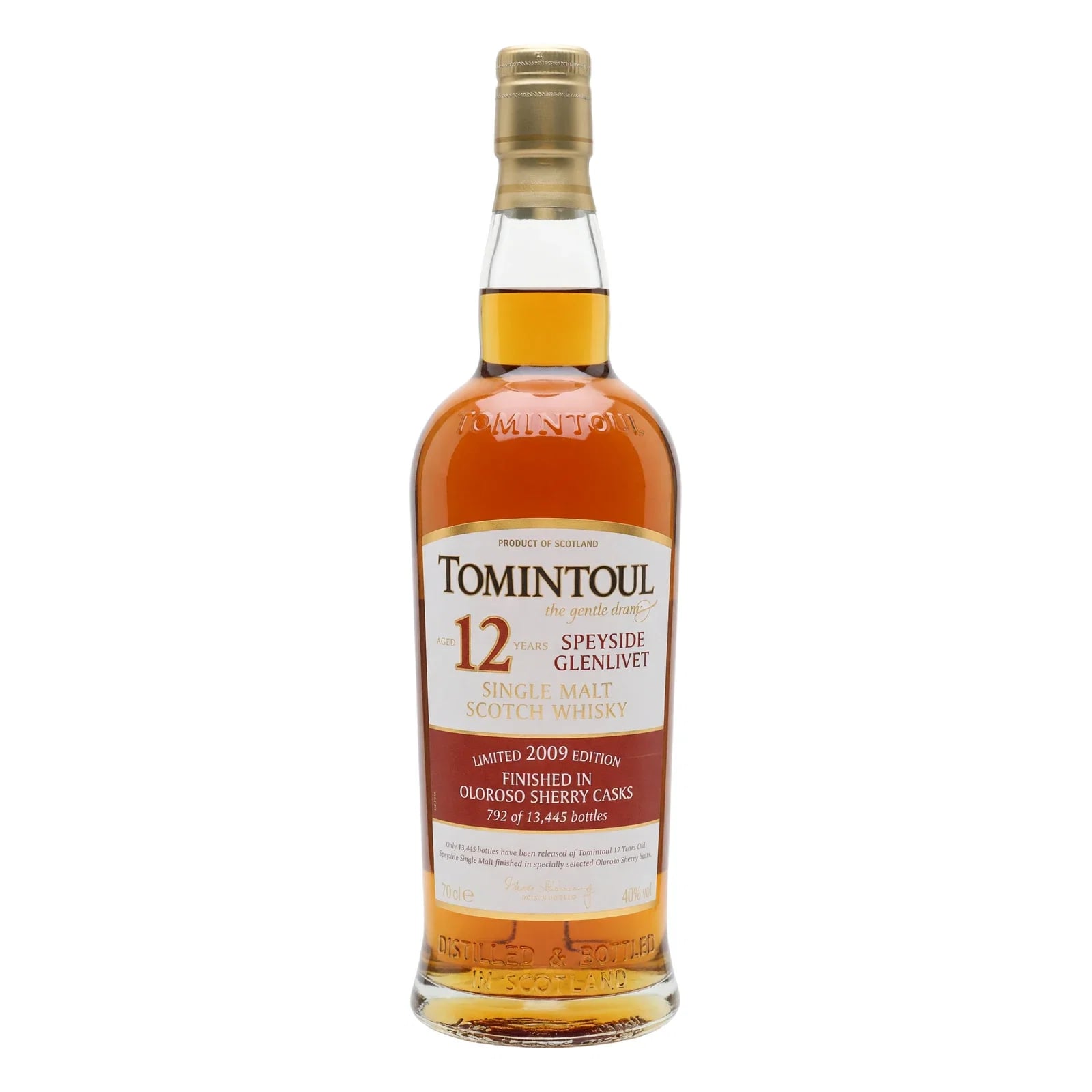 Tomintoul 12 Years Old 2009 Edition Finished In Oloroso Sherry Casks