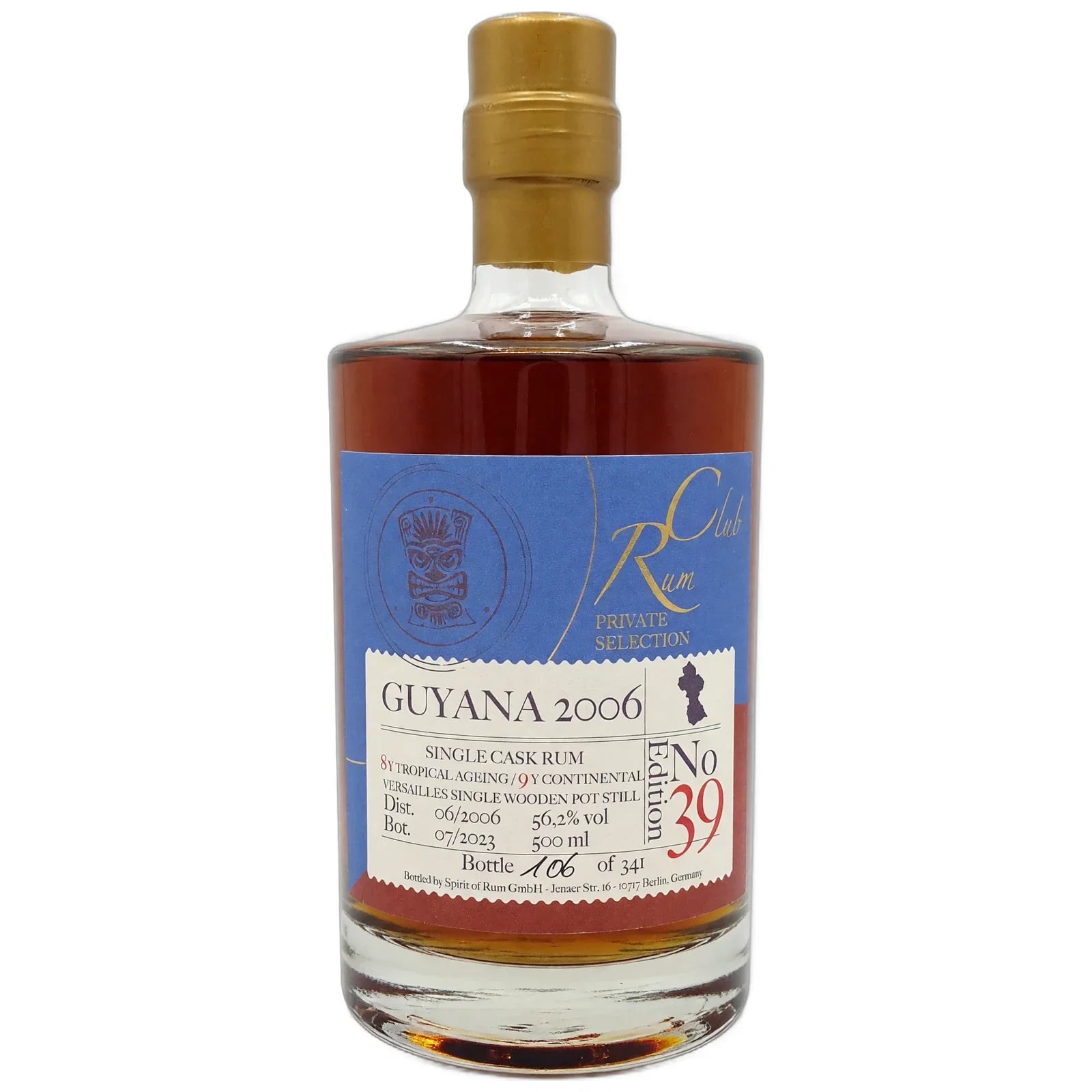 Enmore 17 Years Old 2006 Rumclub Private Selection Edition 39 Spirit Of Rum 50 cl REV