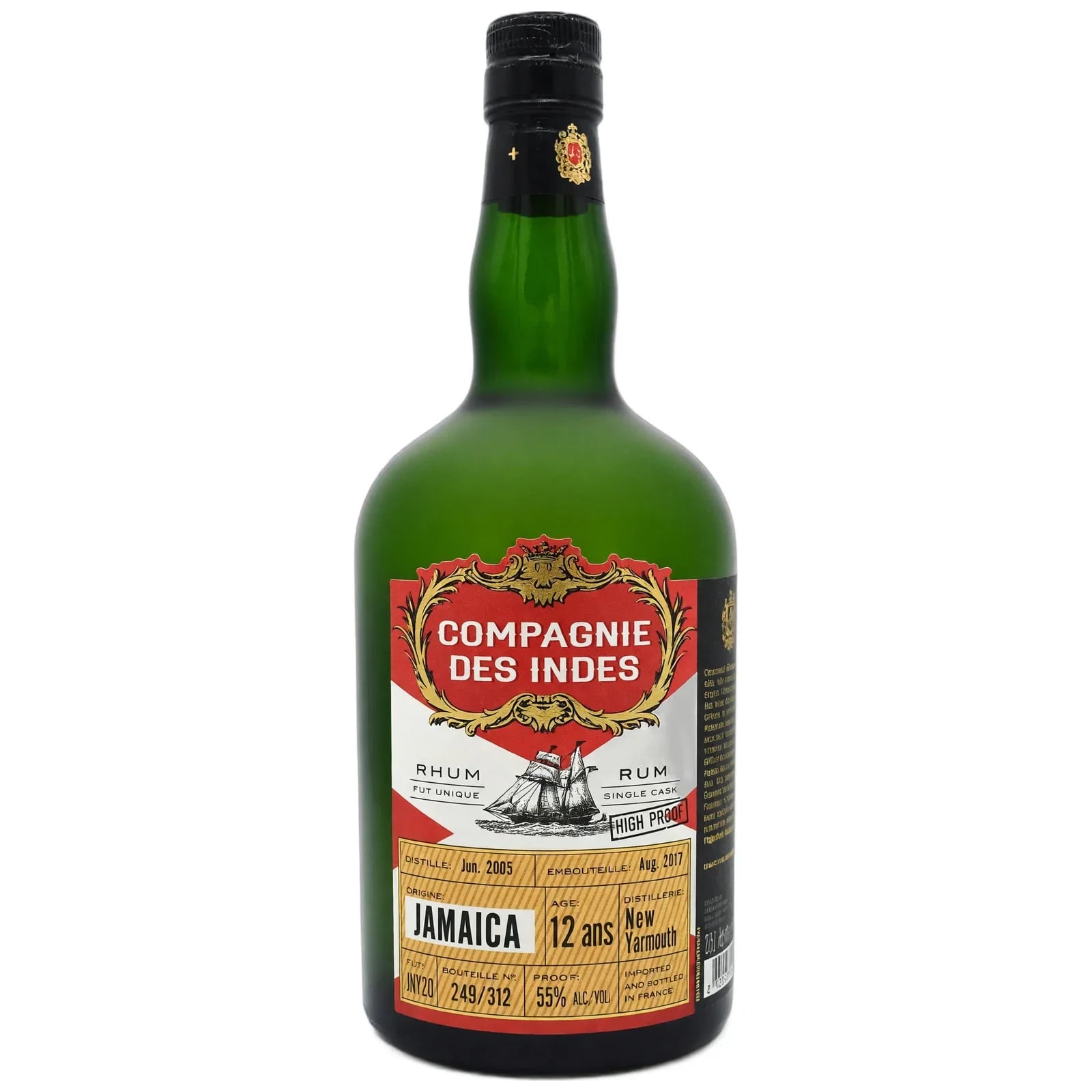 Compagnie des Indes 12 Years Old 2005 Jamaica High Proof Single Cask