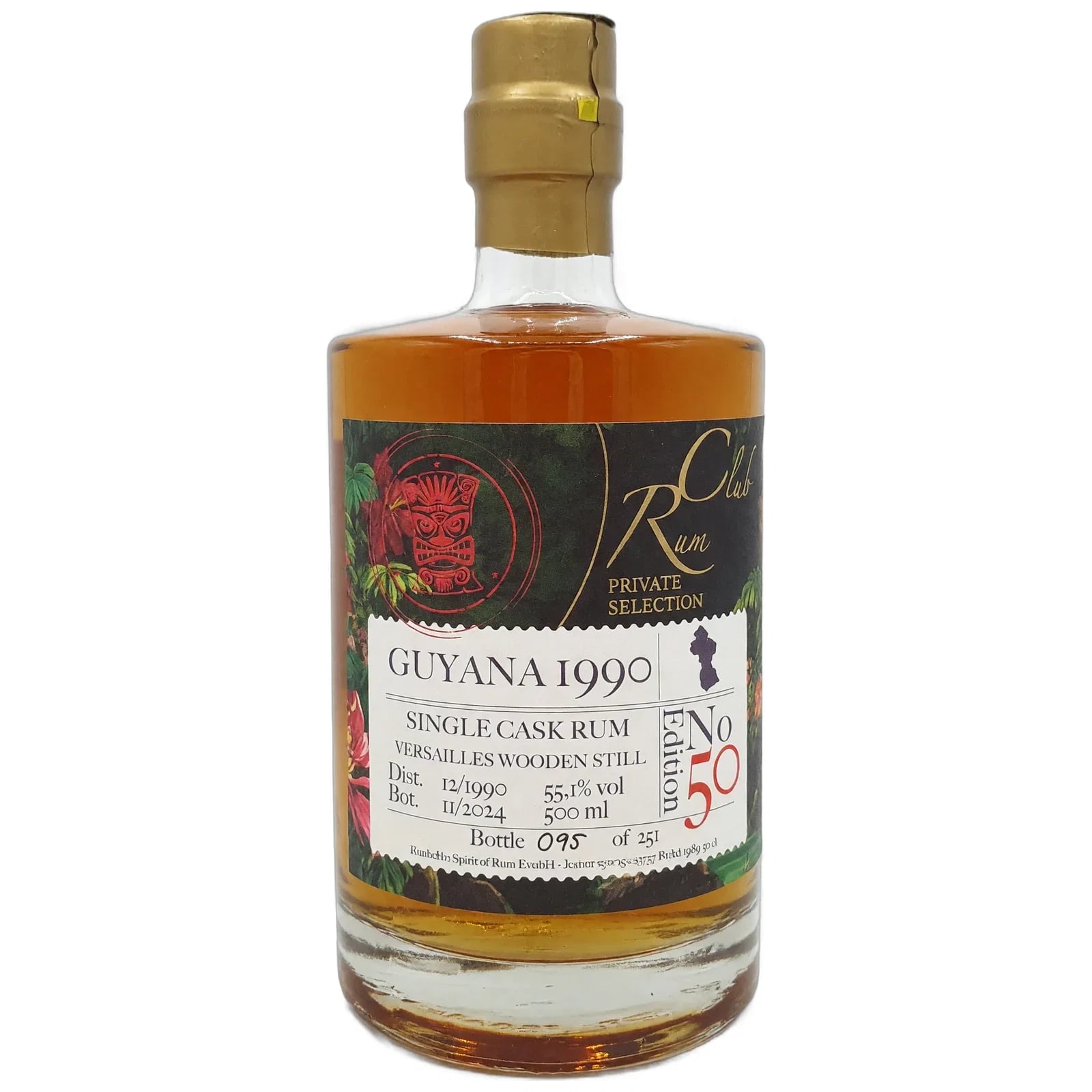 Versailles 34 Years Old 1990 Rumclub Private Selection Edition 50 Spirit Of Rum 50 cl