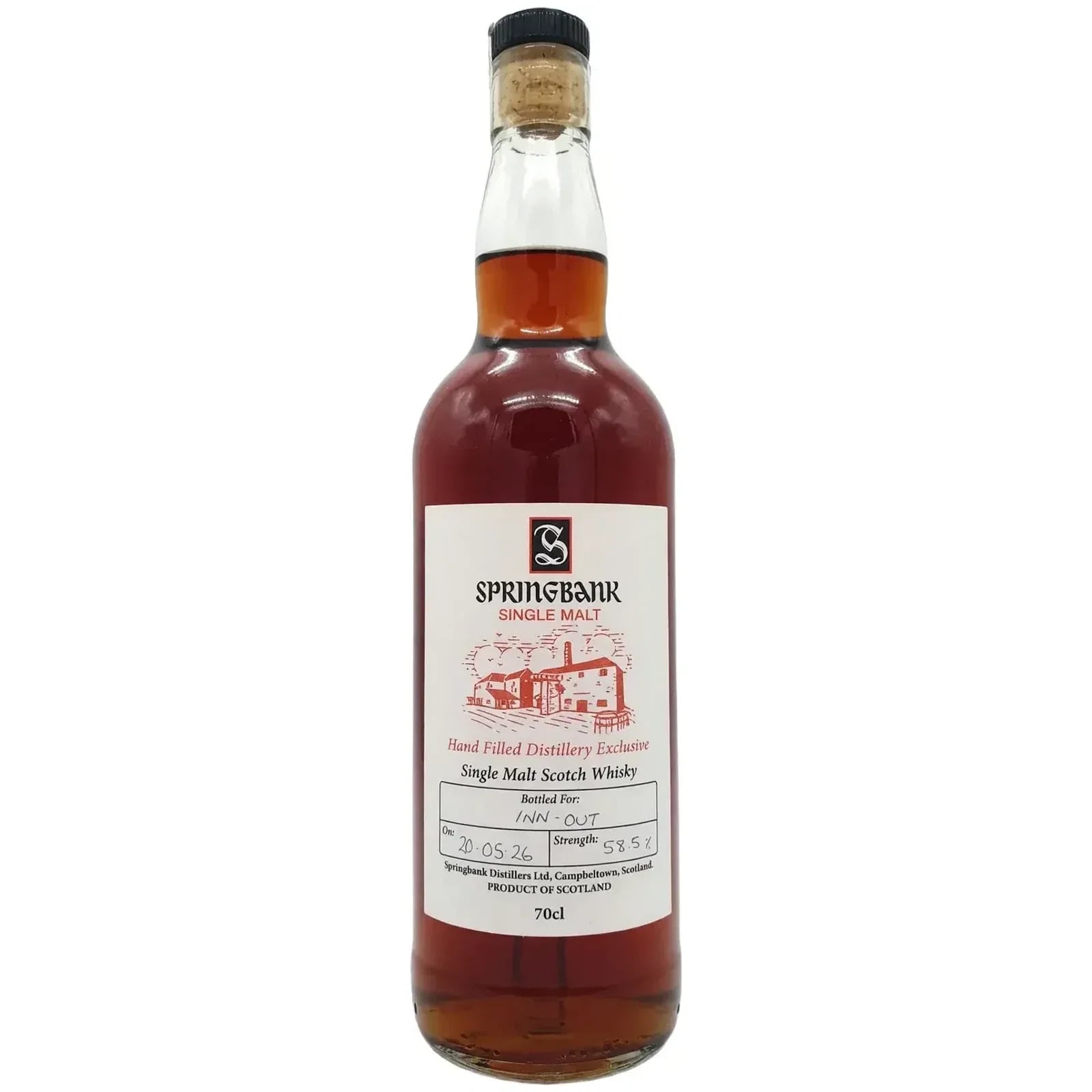 Springbank Springbank Hand Filled Distillery Exclusive Whisky Inn-Out