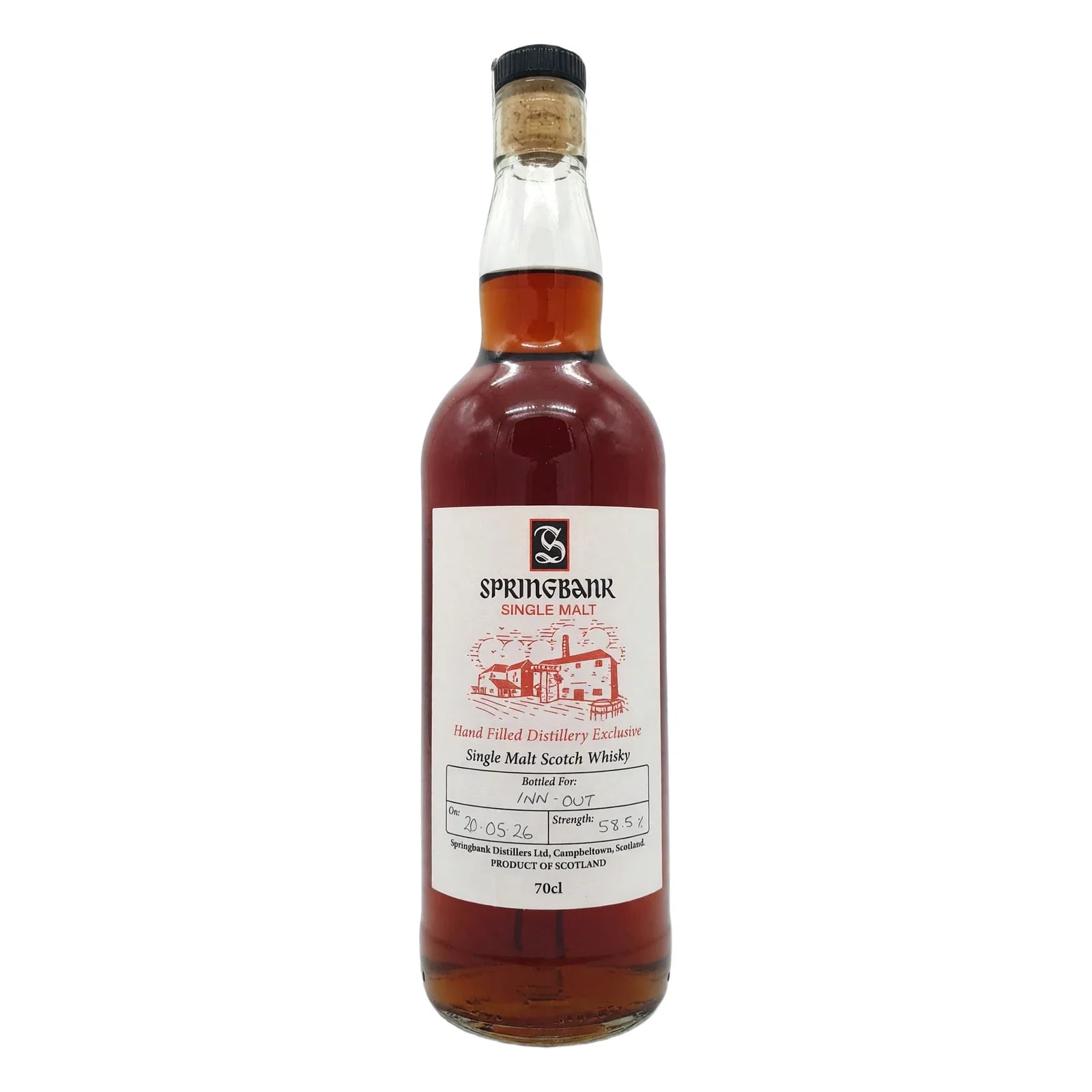 Springbank Springbank Hand Filled Distillery Exclusive Whisky Inn-Out