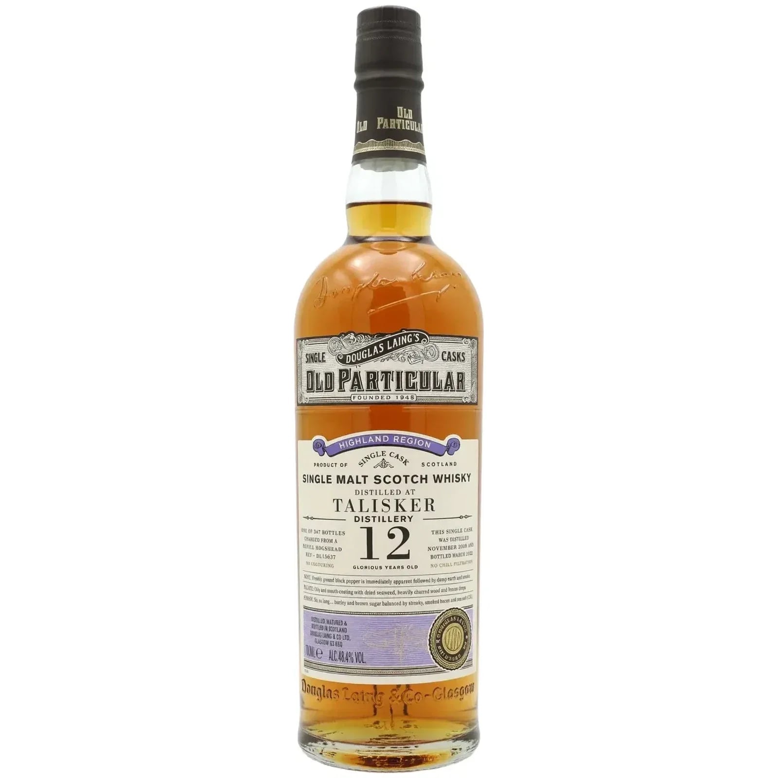 Talisker 12 Years Old 2009 Old Particular Douglas Laing DL 15637