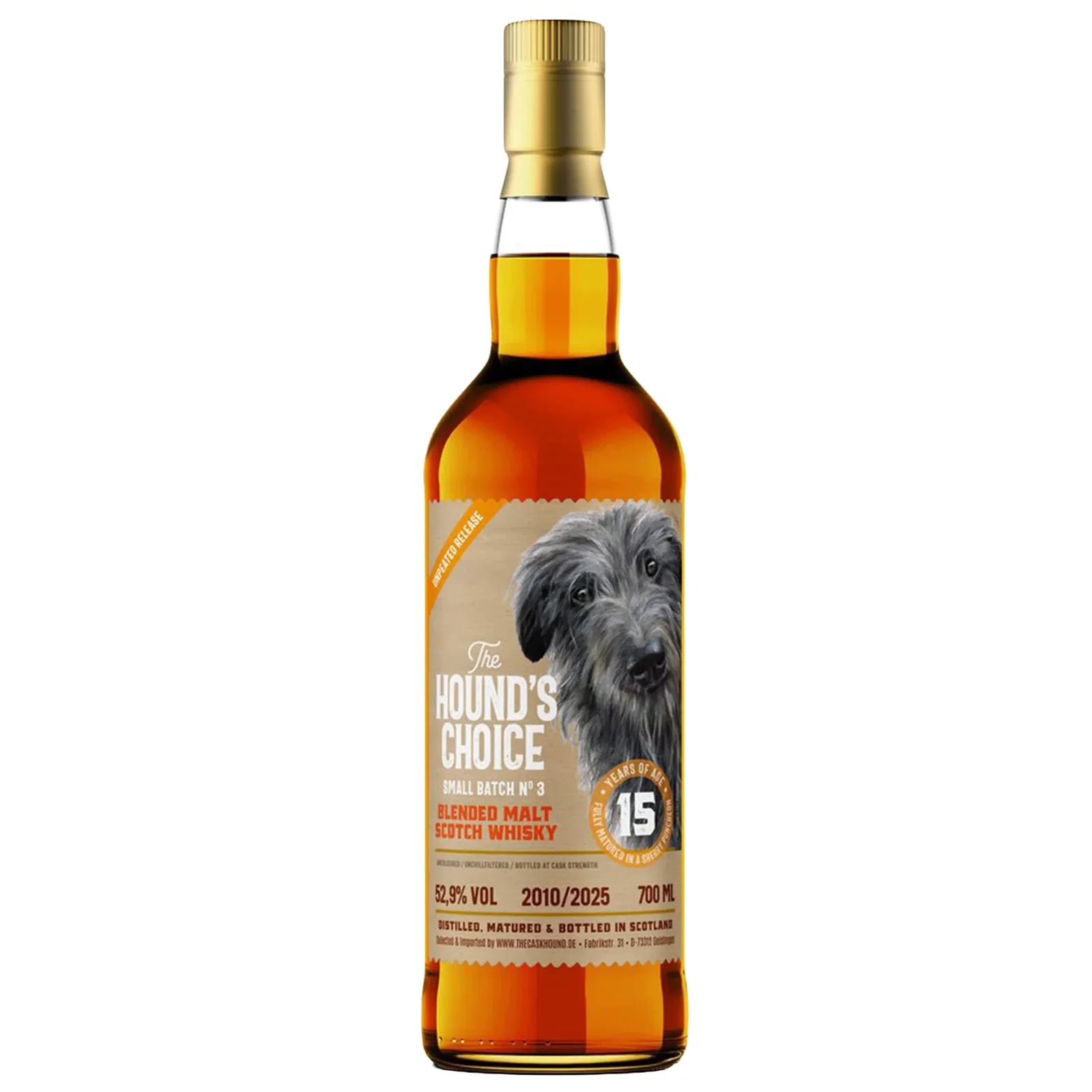 Blended Malt Scotch 15 Years Old 2010 The Hound's Choice Small Batch #3 The Caskhound