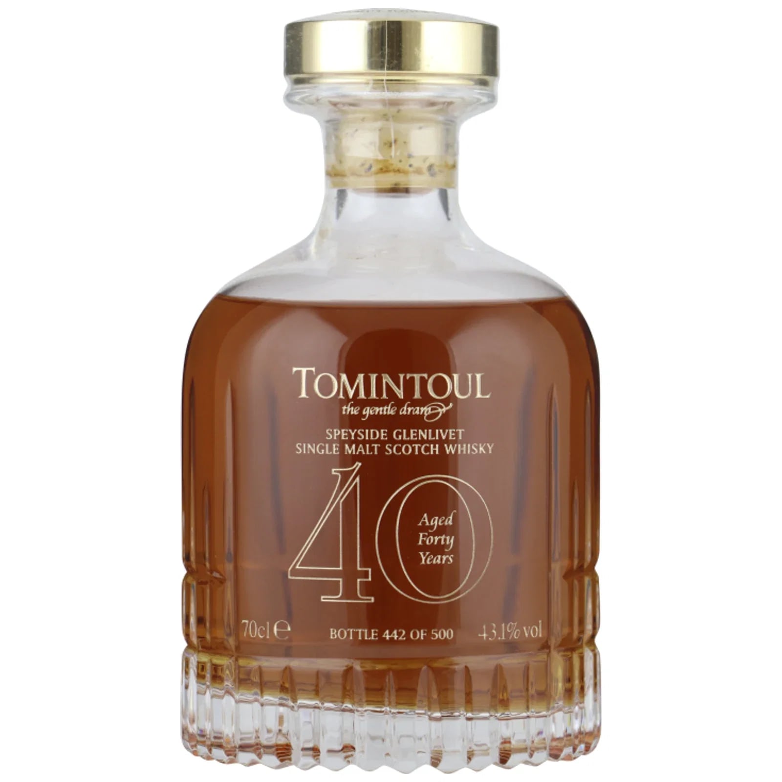 Tomintoul 40 Years Old 1974 First Edition Crystal Decanter