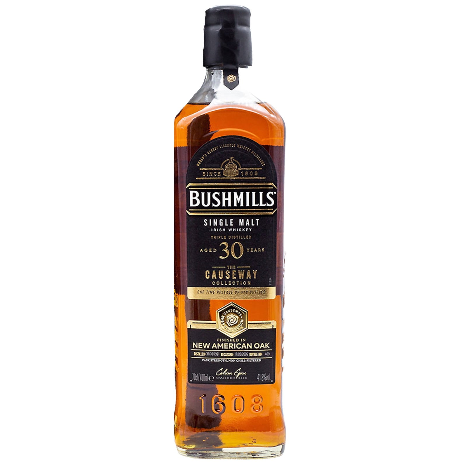 Bushmills 30 Years Old 1991 The Causeway Collection New American Oak