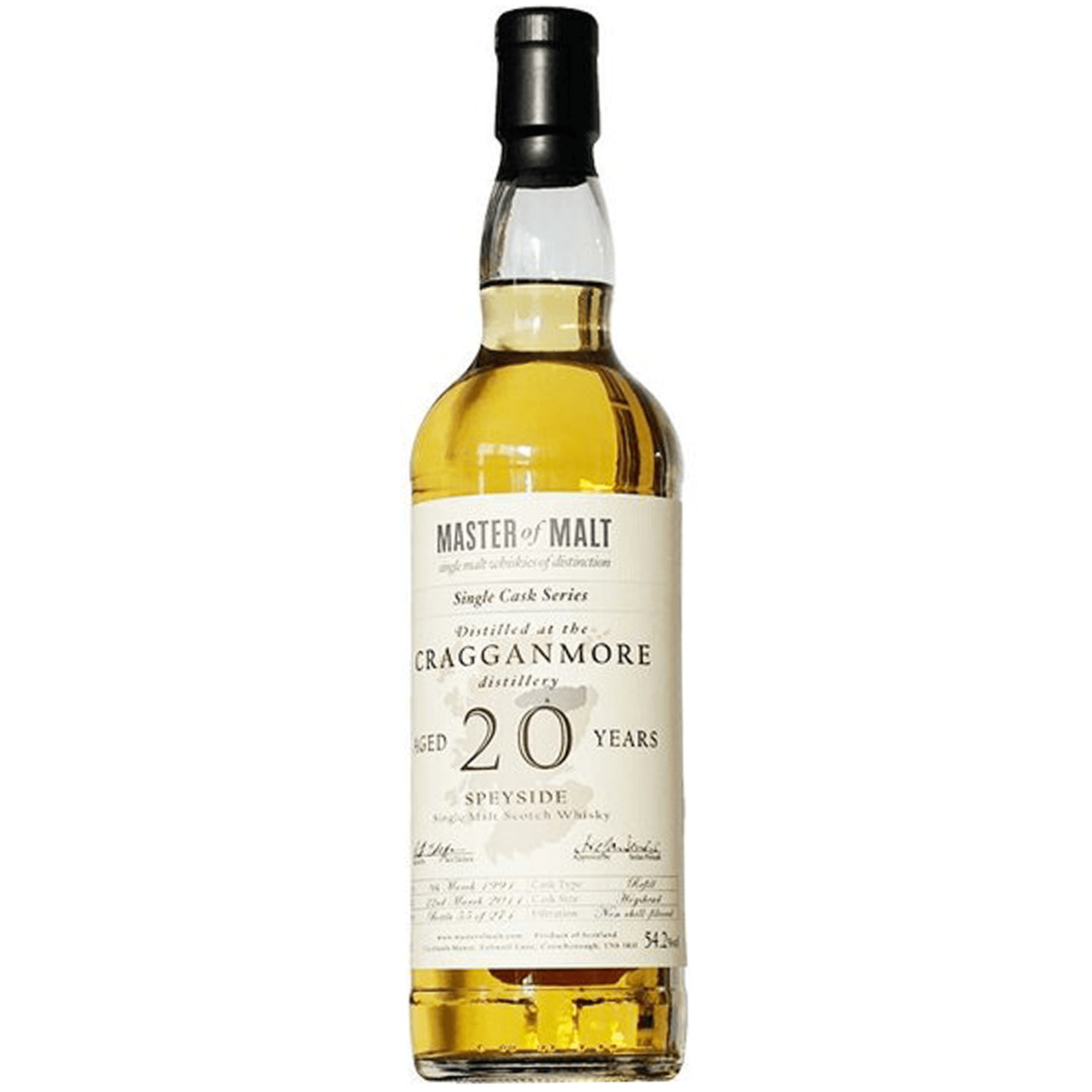 Cragganmore 20 Years Old 1991 Single Cask Series Master of Malt