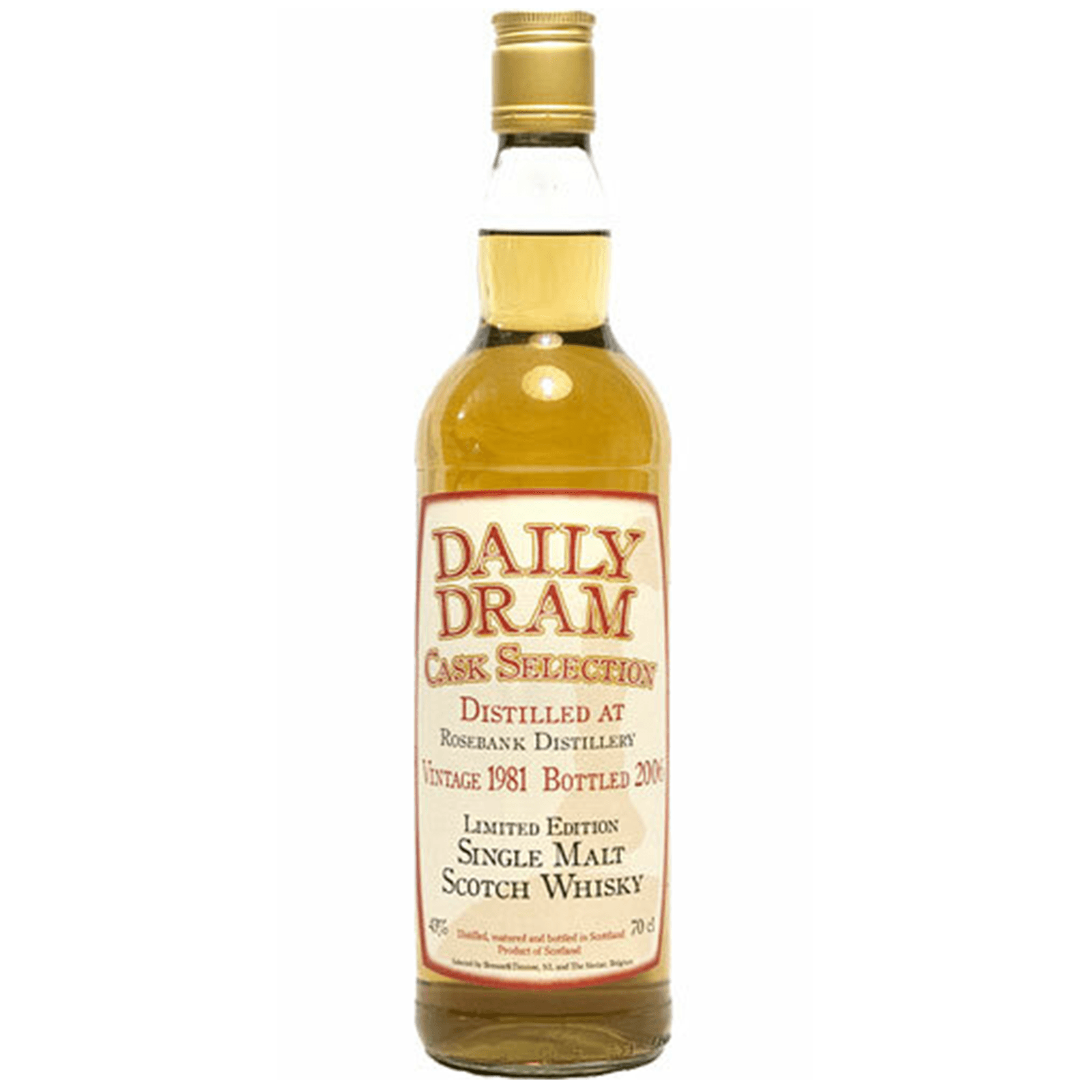Rosebank 25 Years Old 1981 Cask Selection Daily Dram