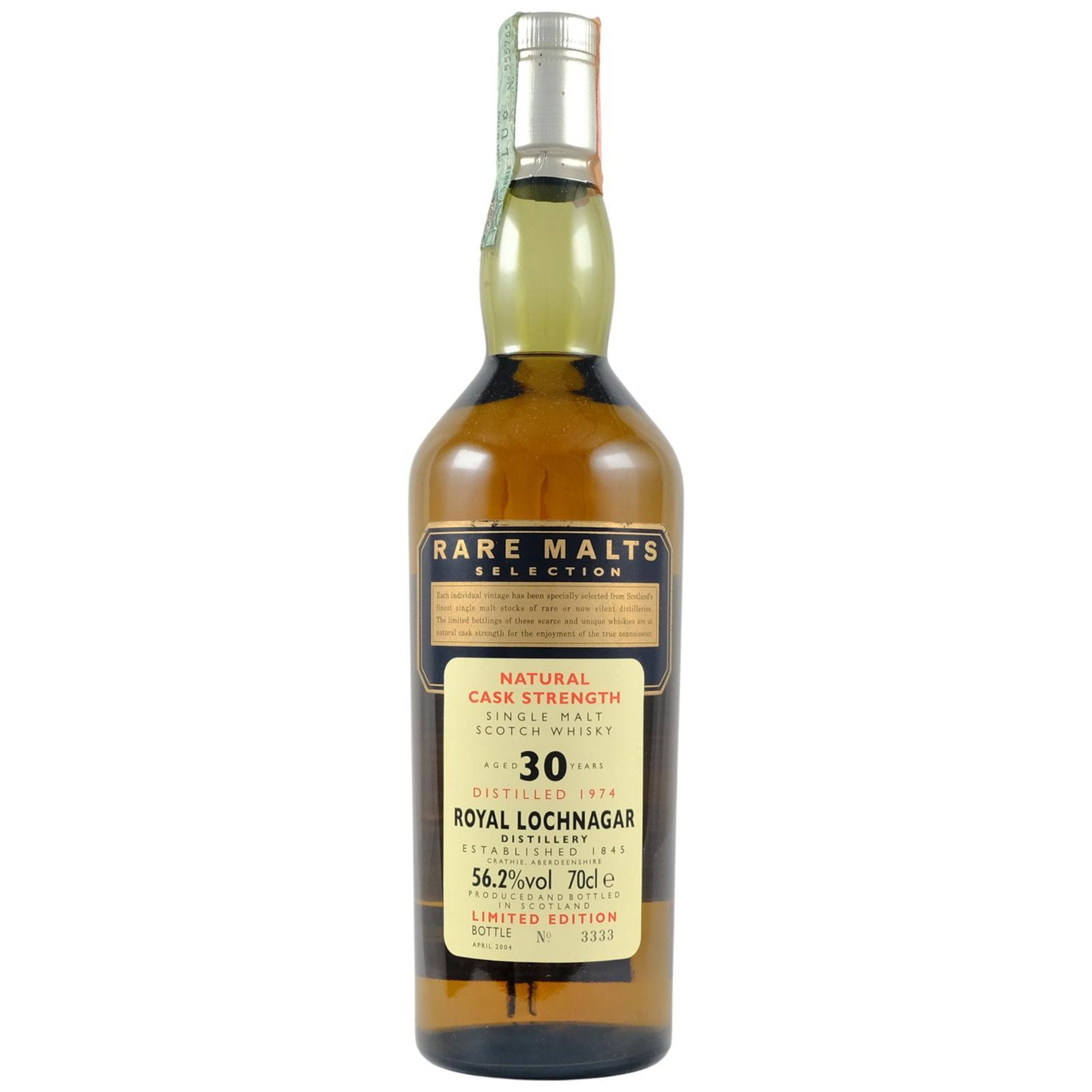 Royal Lochnagar 30 Years Old 1974 Rare Malts Selection
