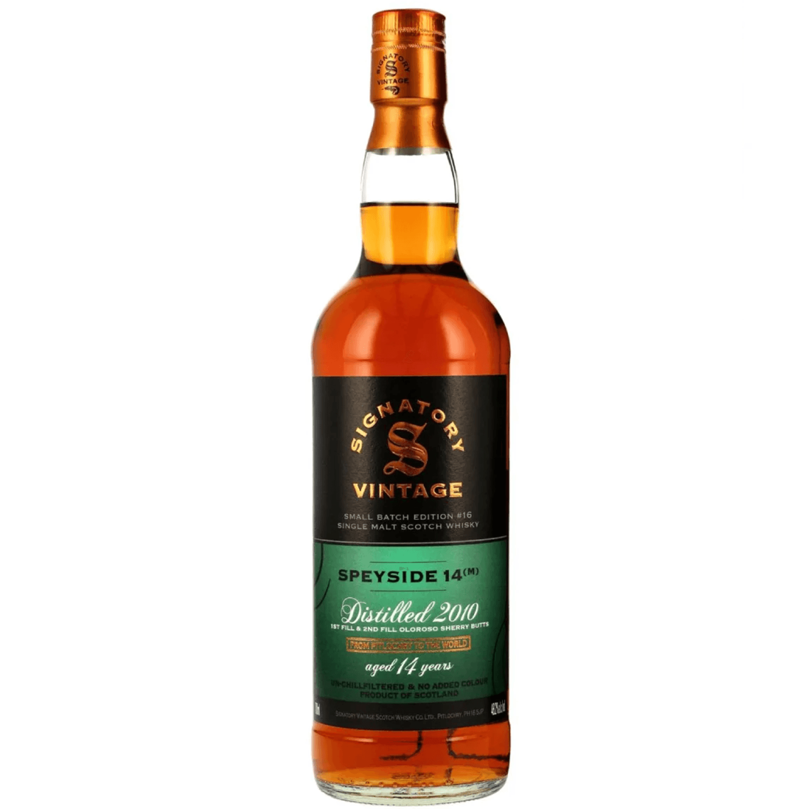 Speyside 14 Years Old 2010 Small Batch Edition #16 Signatory Vintage
