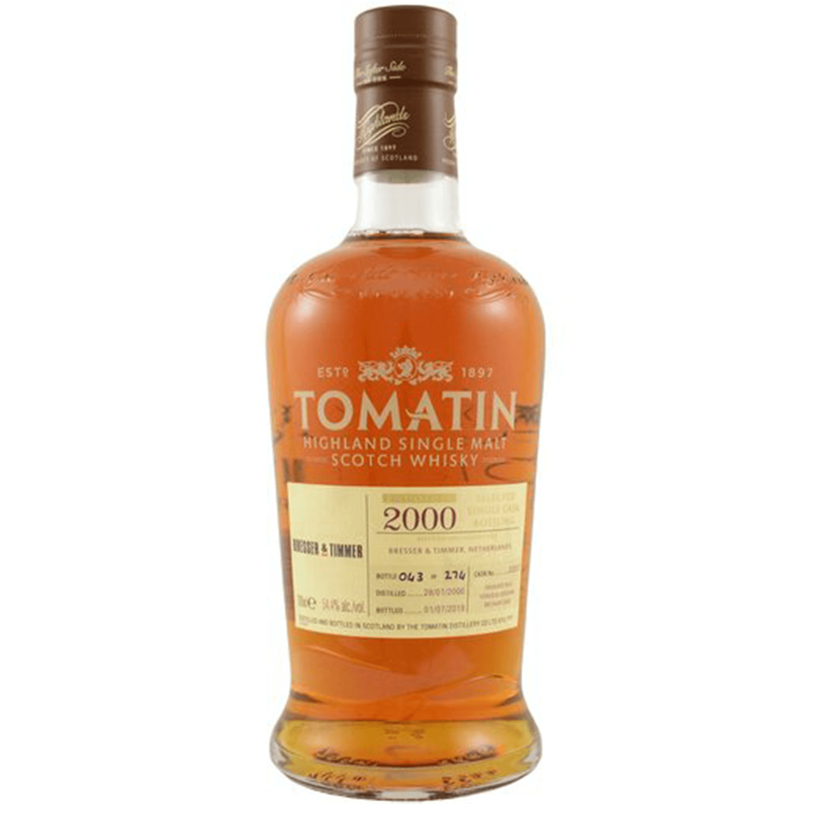 Tomatin 19 Years Old 2000 Selected Single Cask Bottling 32937