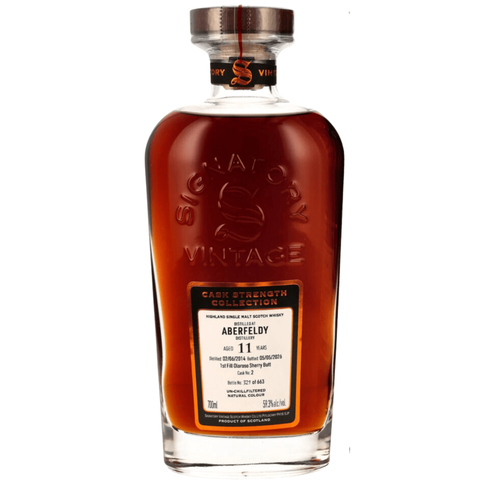 Aberfeldy 11 Years Old 2014 Signatory Vintage Cask Nr.2