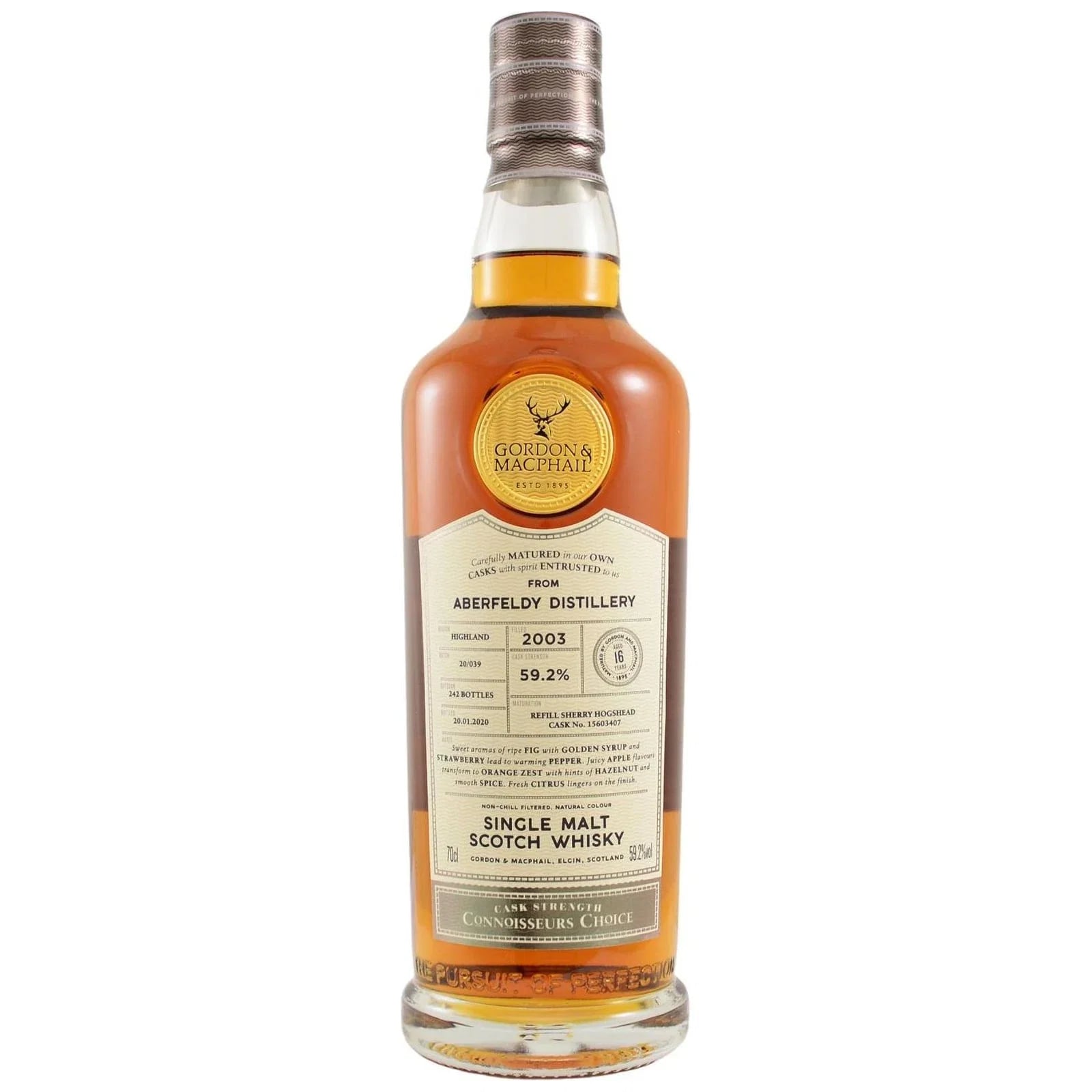 Aberfeldy 16 Years Old 2003 Connoisseurs Choice Cask Strength Gordon & Macphail Cask Nr. 15603407