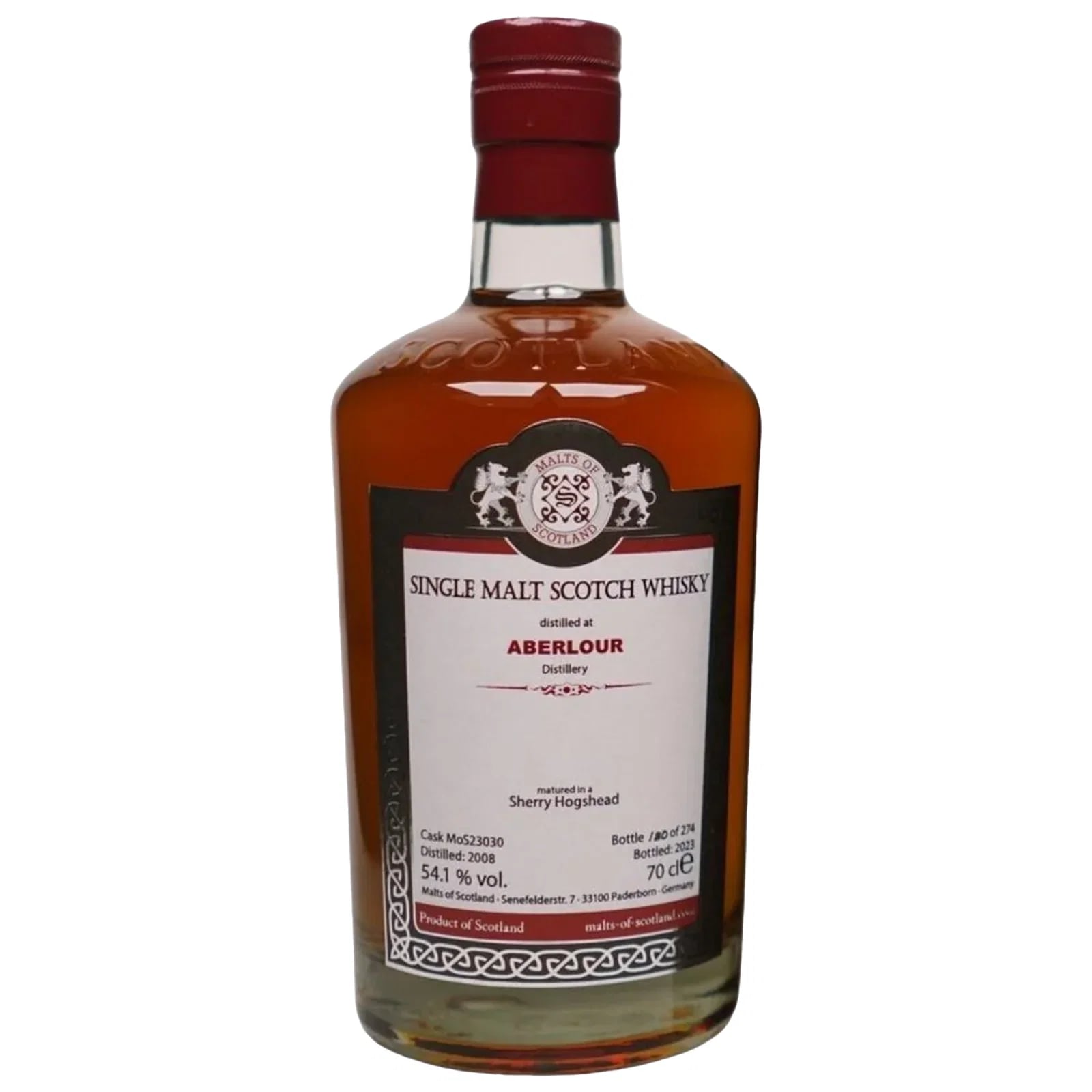 Aberlour 2008 Malts of Scotland MoS 23030