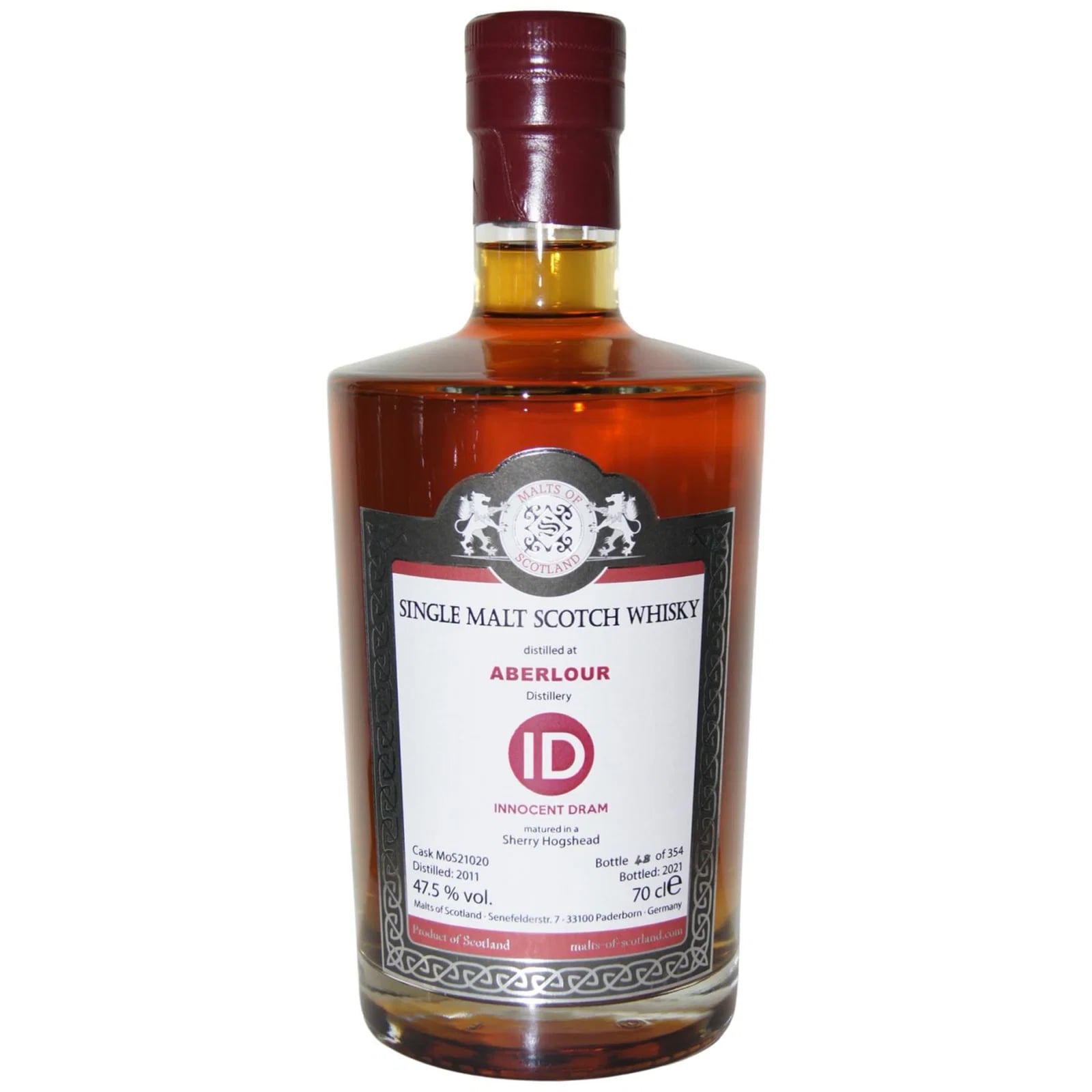 Aberlour 2011 Innocent Dram Malts of Scotland MoS 21020