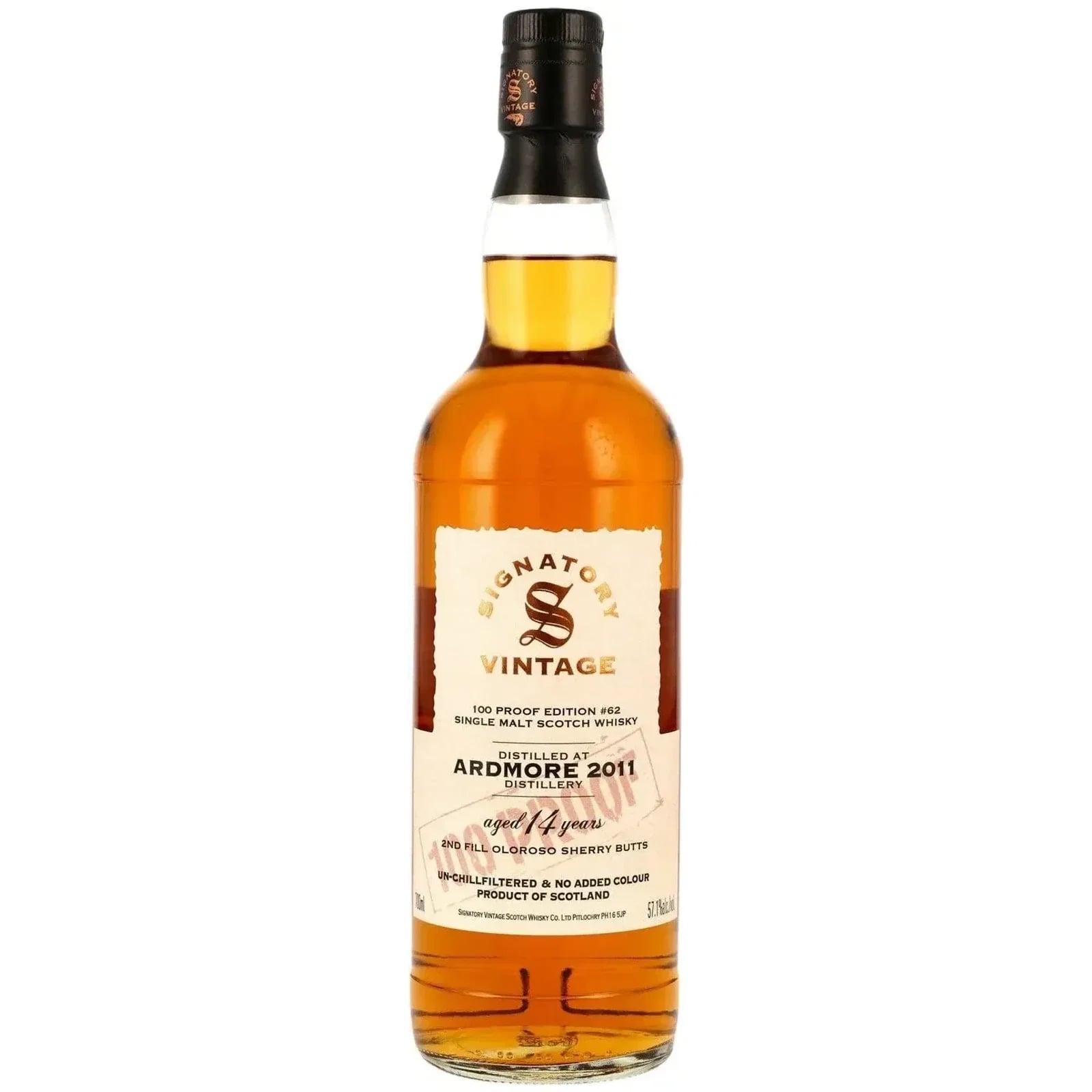 Ardmore 14 Years Old 2011 100 Proof Edition #62 Signatory Vintage