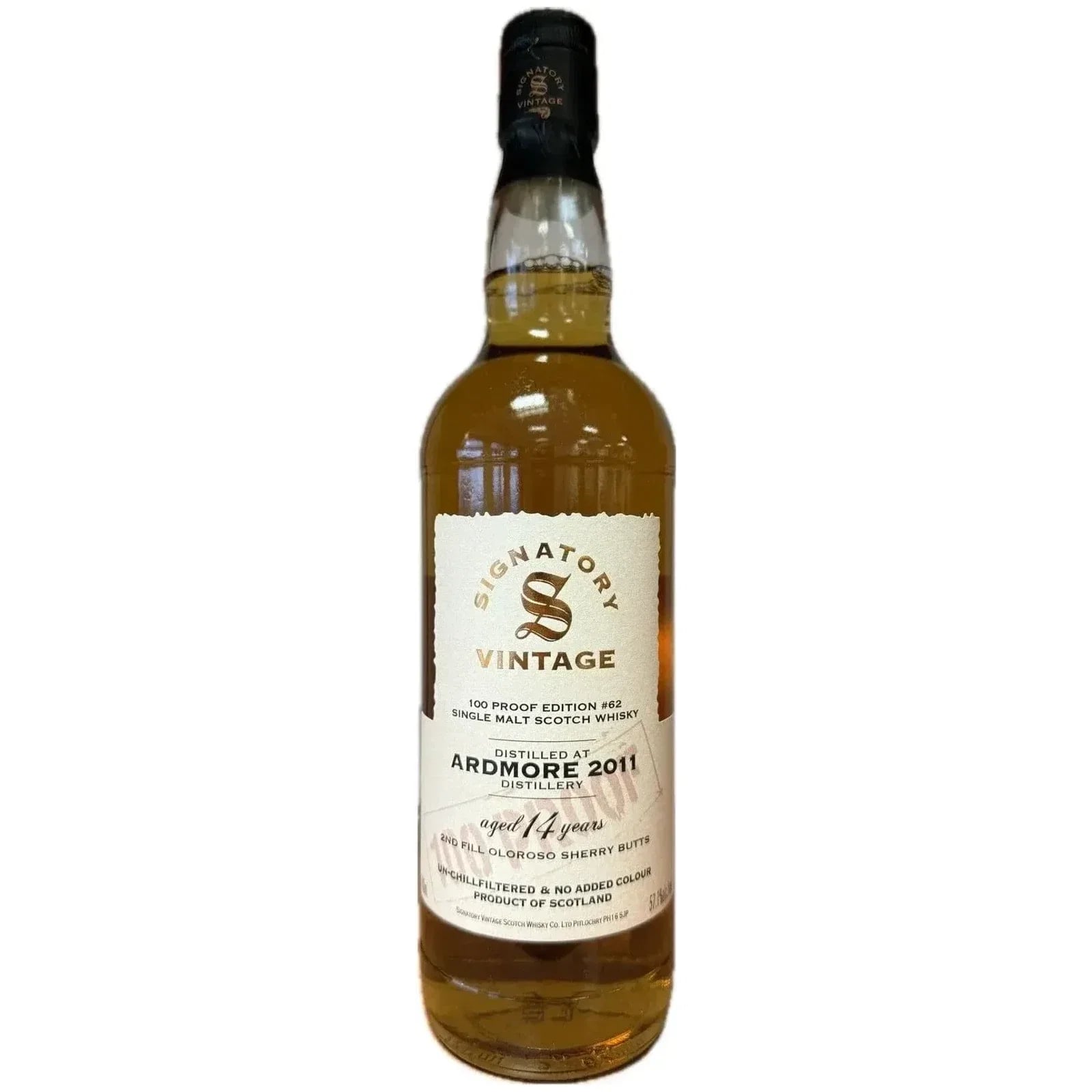 Ardmore 14 Years Old 2011 100 Proof Edition Signatory Vintage #62